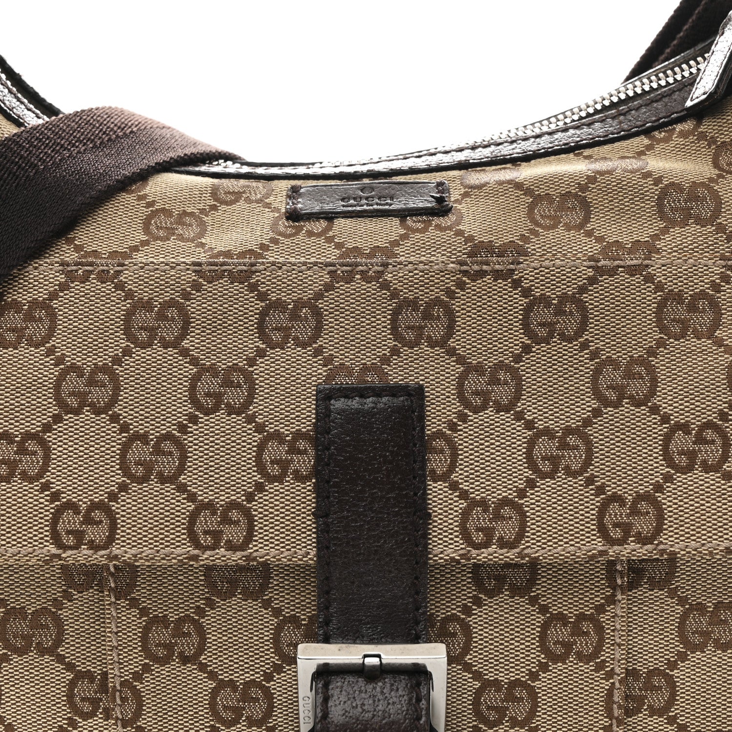 Monogram Messenger Bag Dark Brown - Image 9