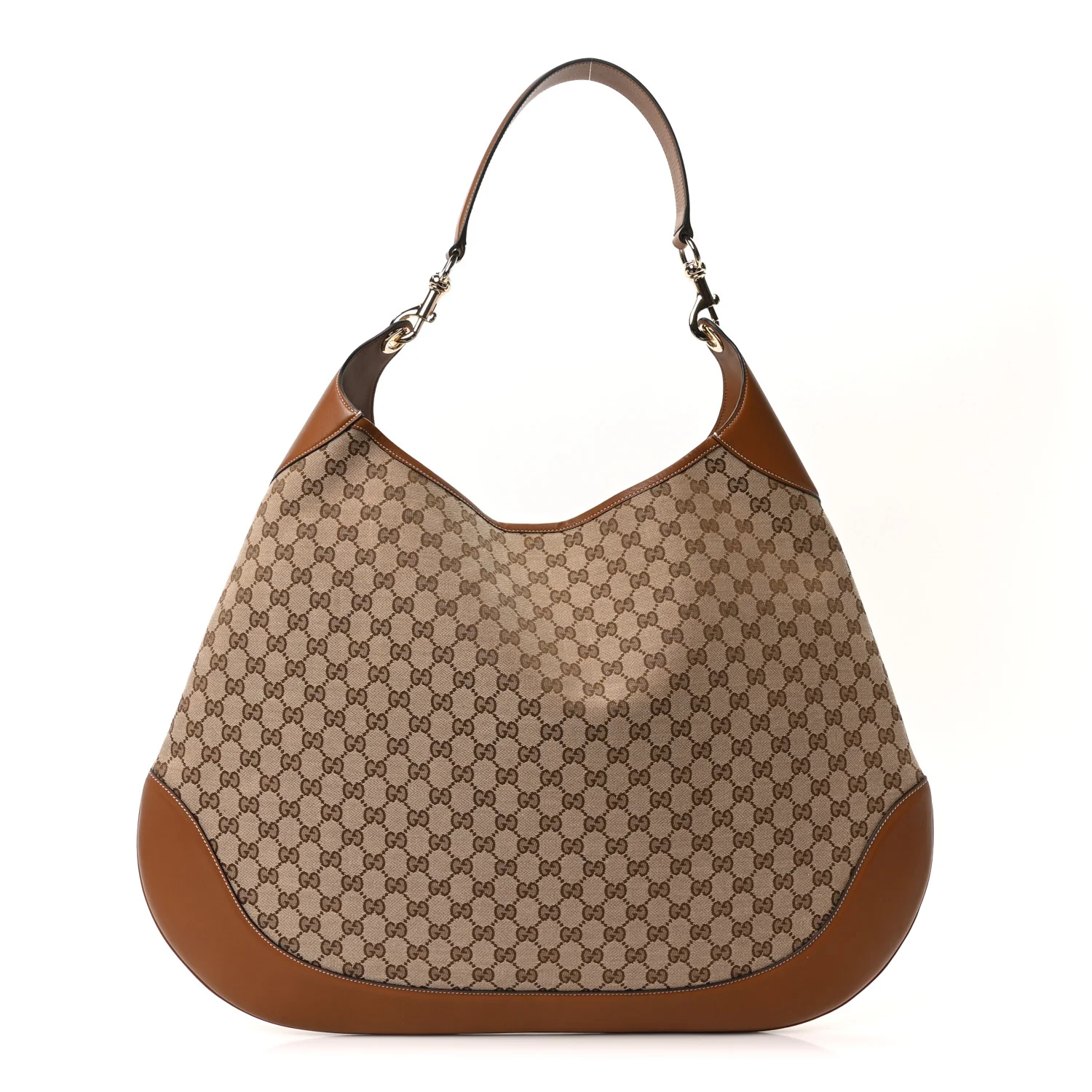 Monogram Micro GG Maxi Shoulder Bag Dark Brown