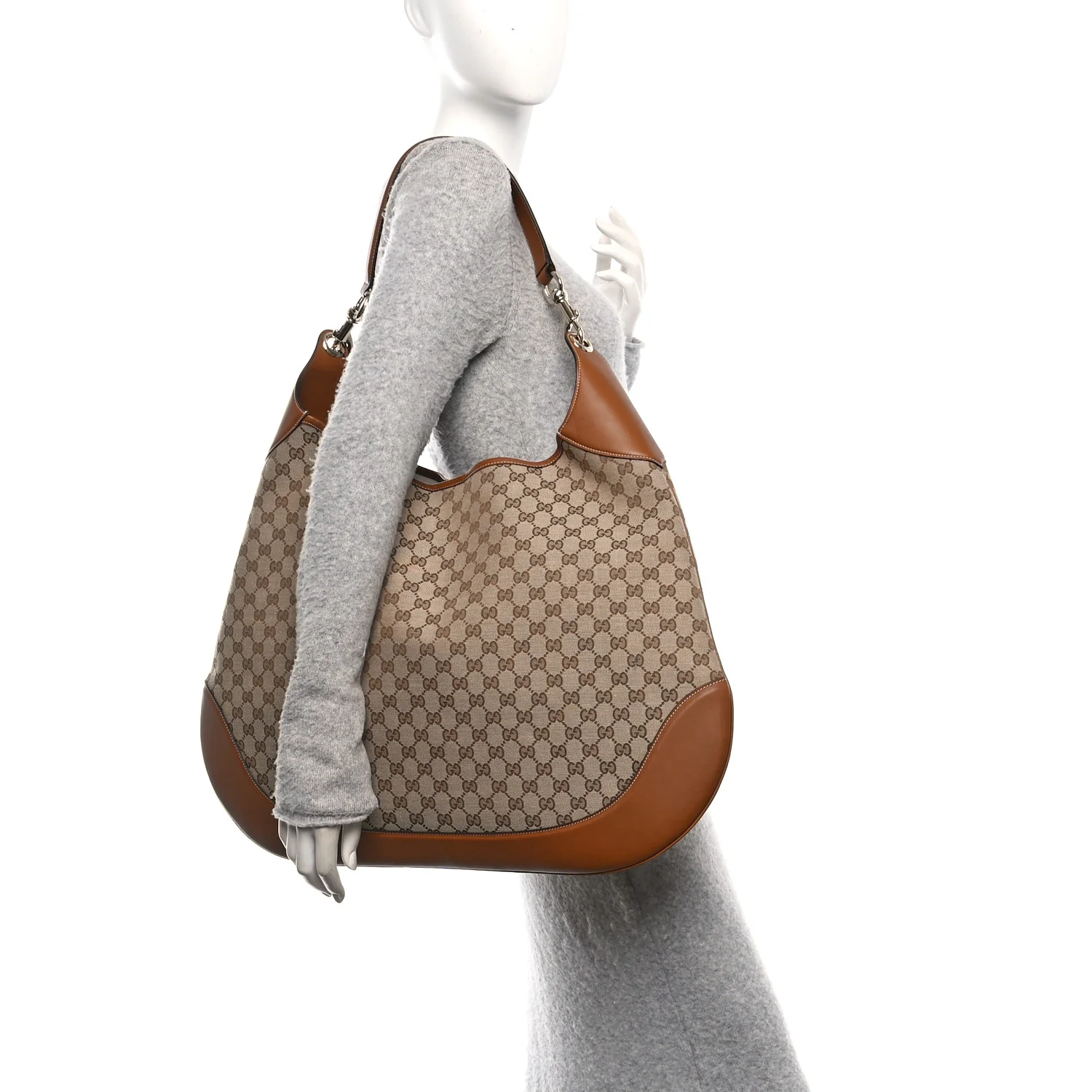 Monogram Micro GG Maxi Shoulder Bag Dark Brown - Image 2