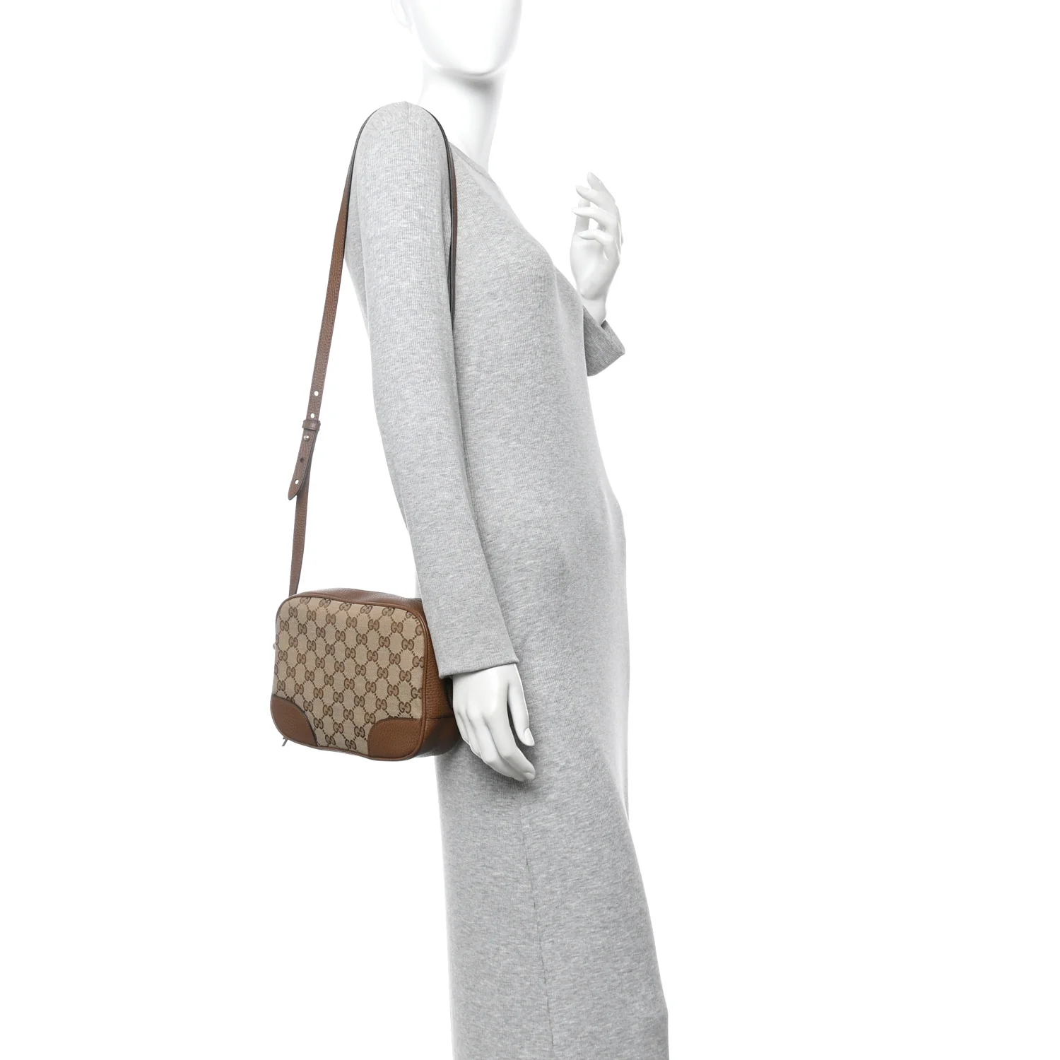 Monogram Mini Bree Messenger Bag Beige Tabacco - Image 3