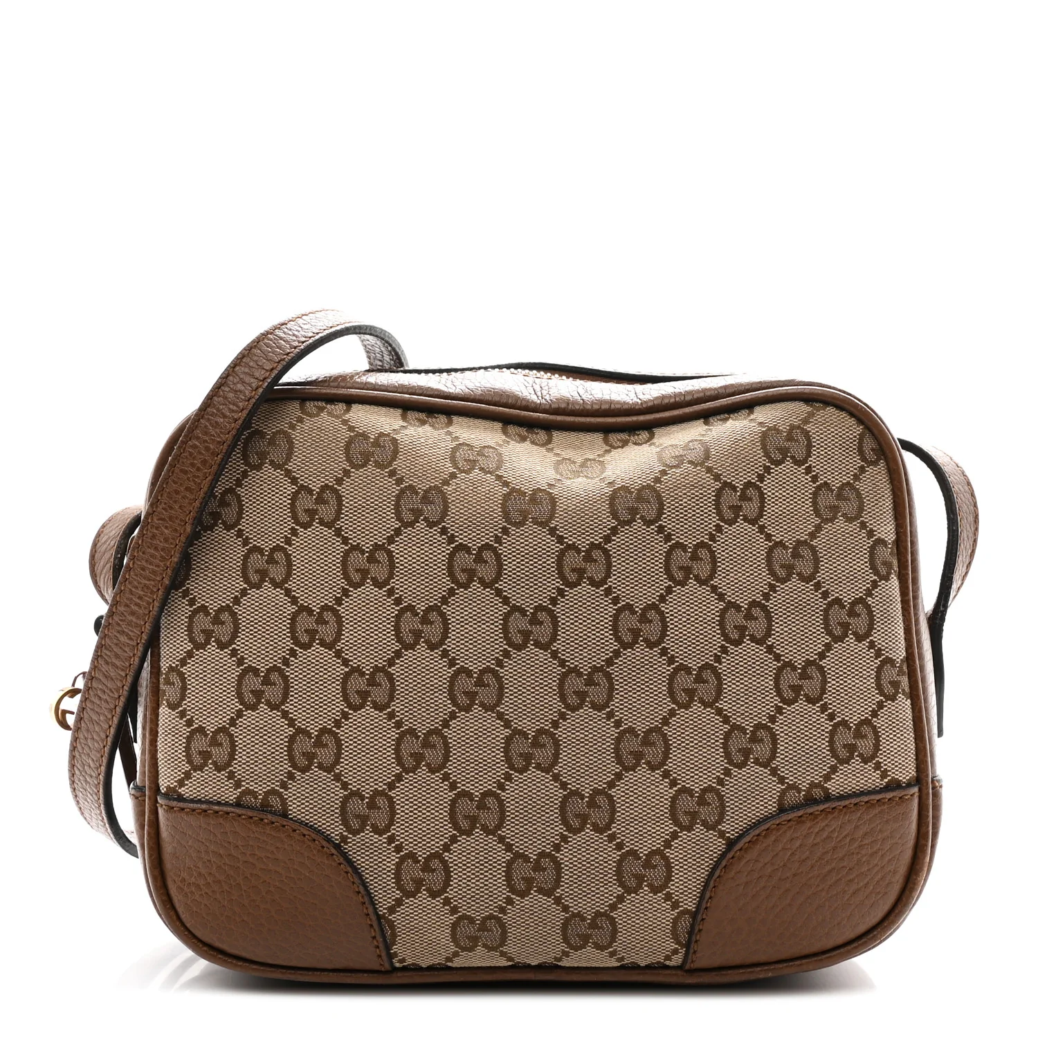 Monogram Mini Bree Messenger Bag Beige Tabacco