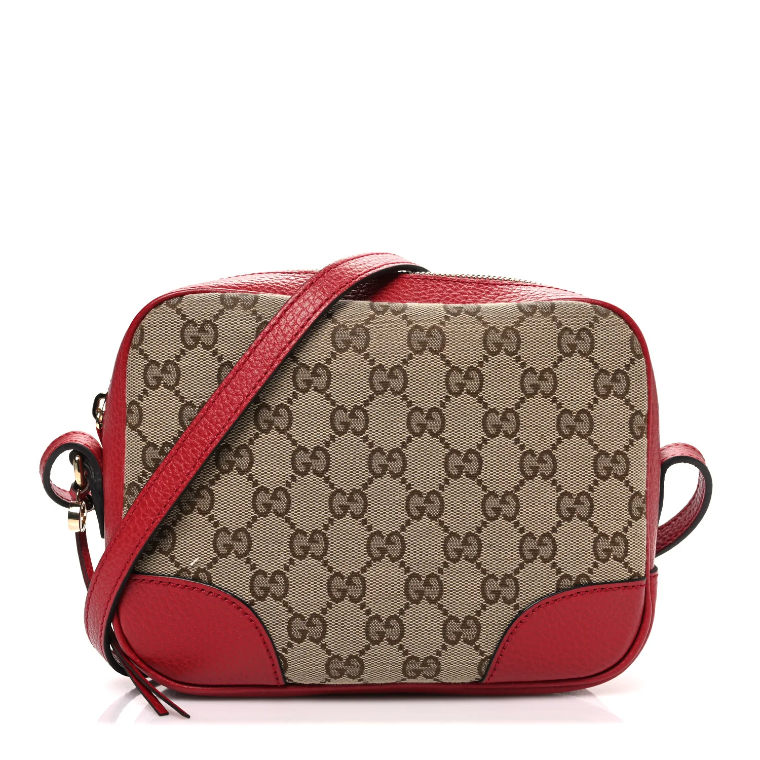 Monogram Mini Bree Messenger Bag Red