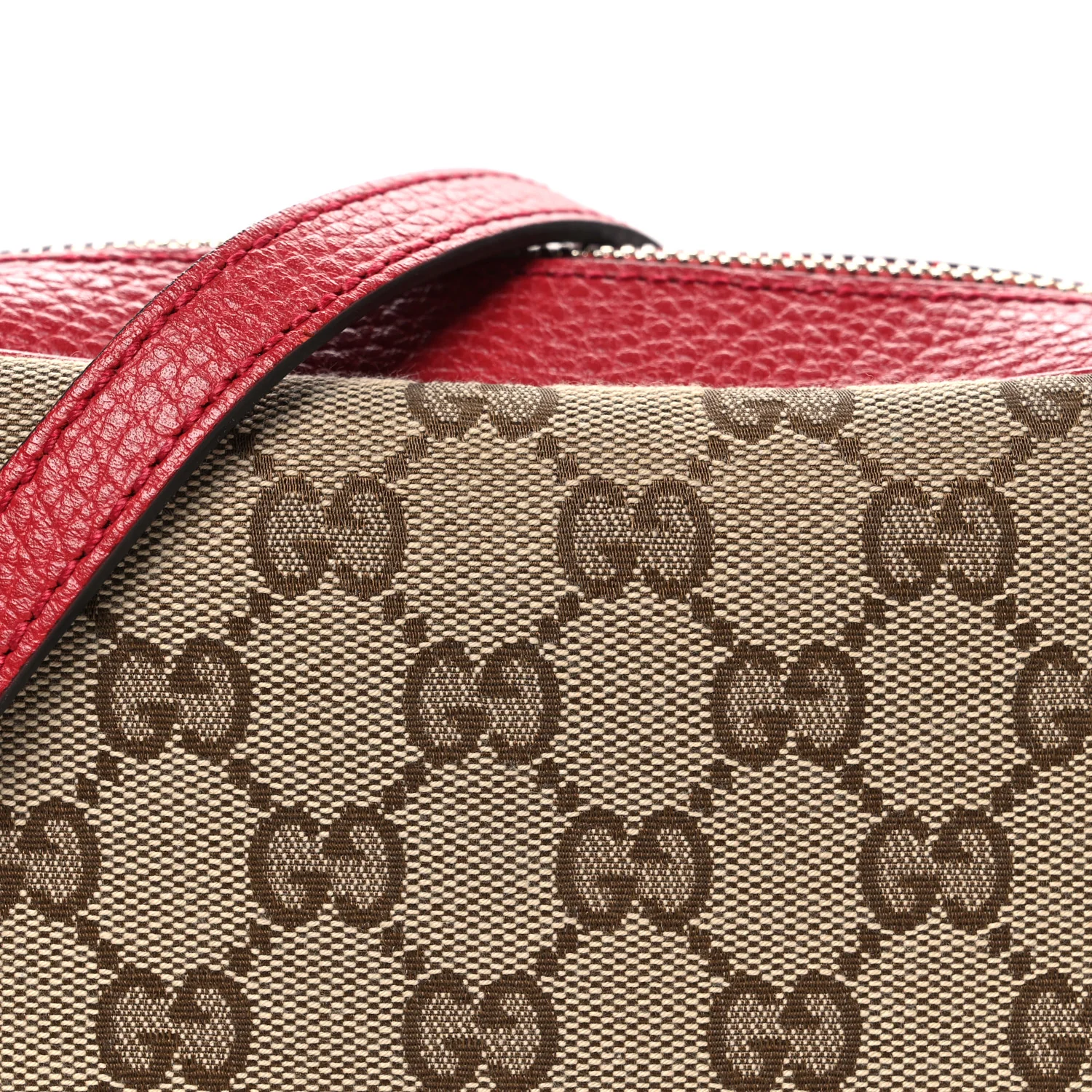 Monogram Mini Bree Messenger Bag Red - Image 8