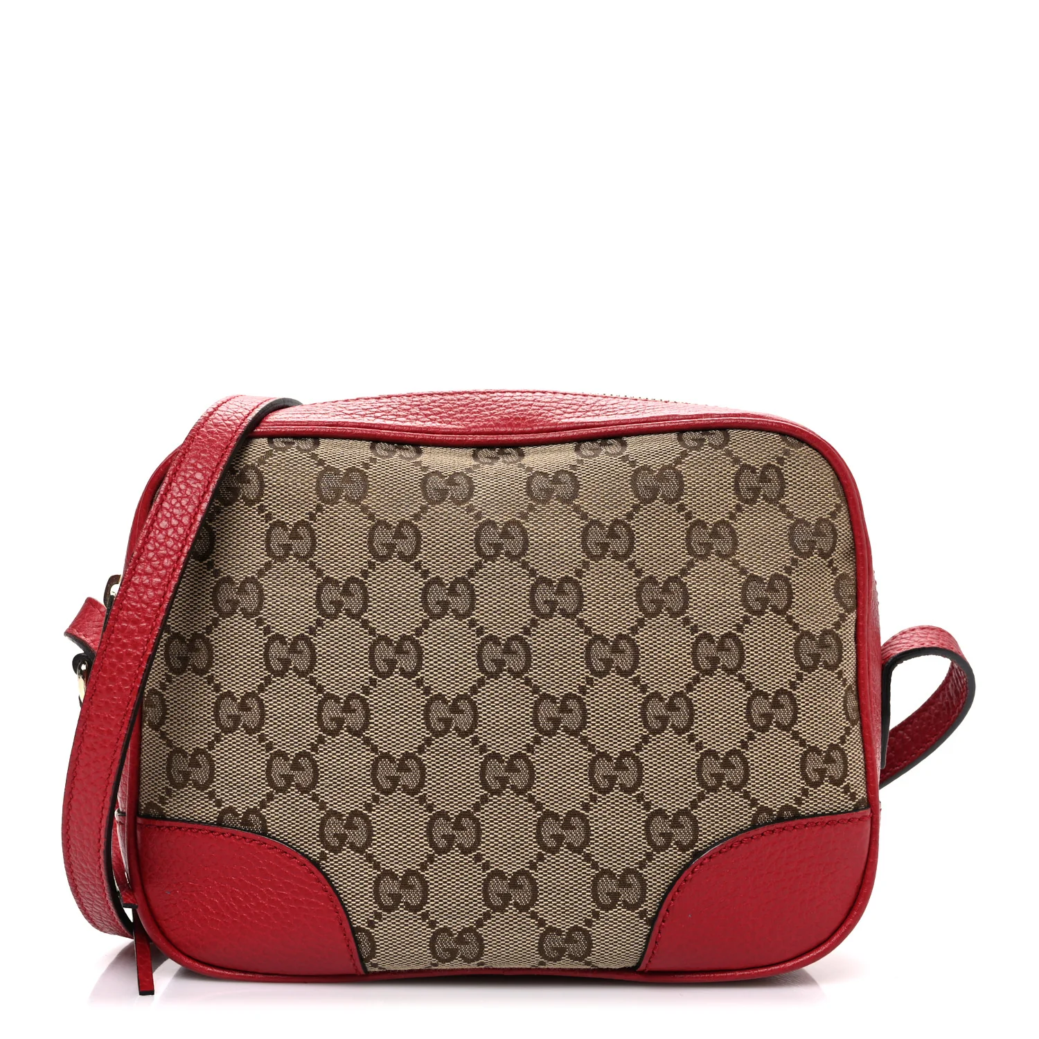 Monogram Mini Bree Messenger Bag Red