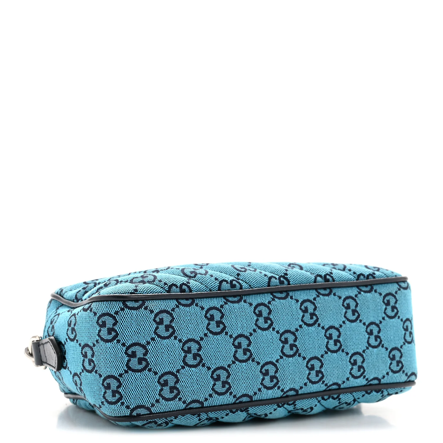 Monogram Multicolor Matelasse Diagonal Small GG Marmont Chain Shoulder Bag Light Blue - Image 8