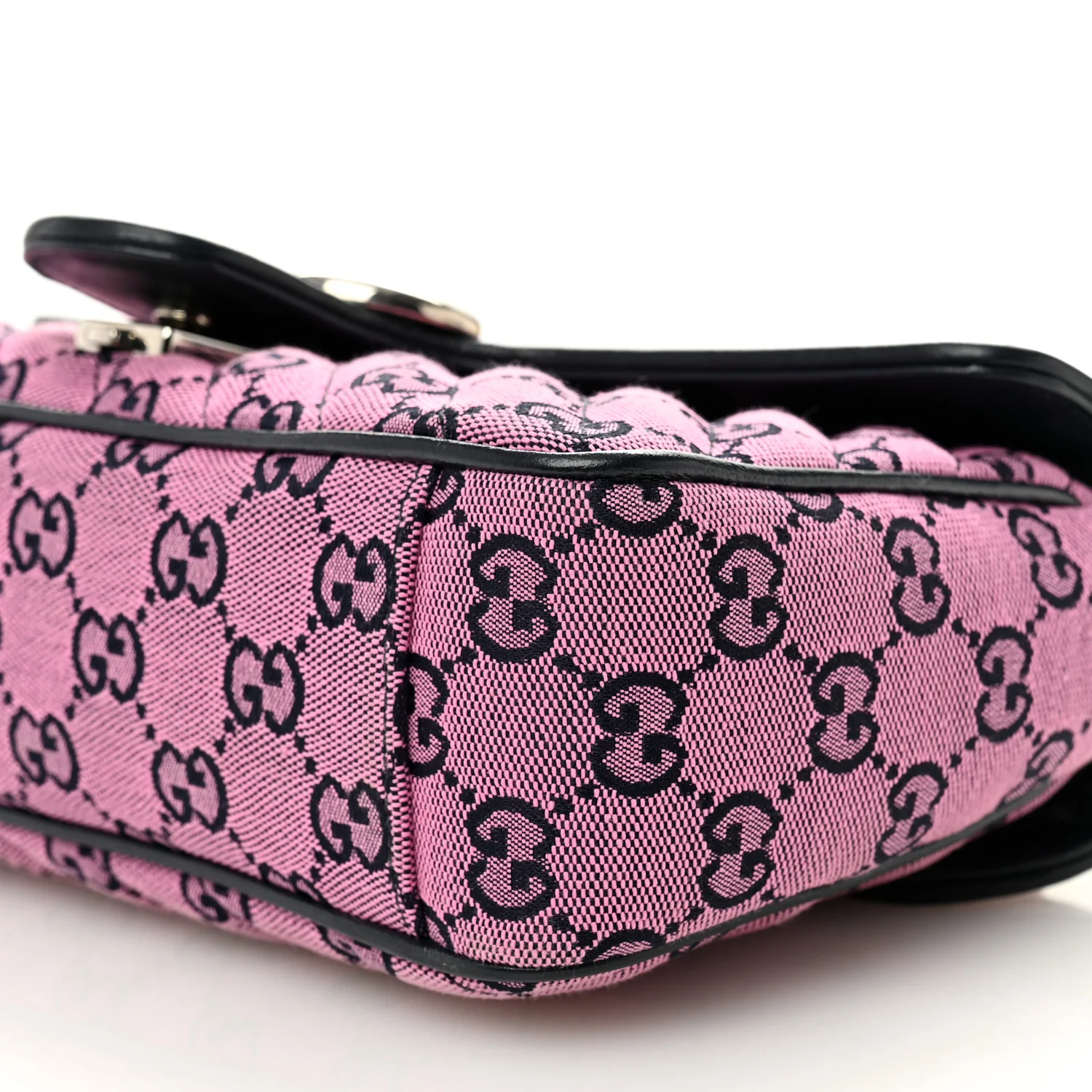 Monogram Multicolor Matelasse Diagonal Small GG Marmont Shoulder Bag Pink Blue - Image 10