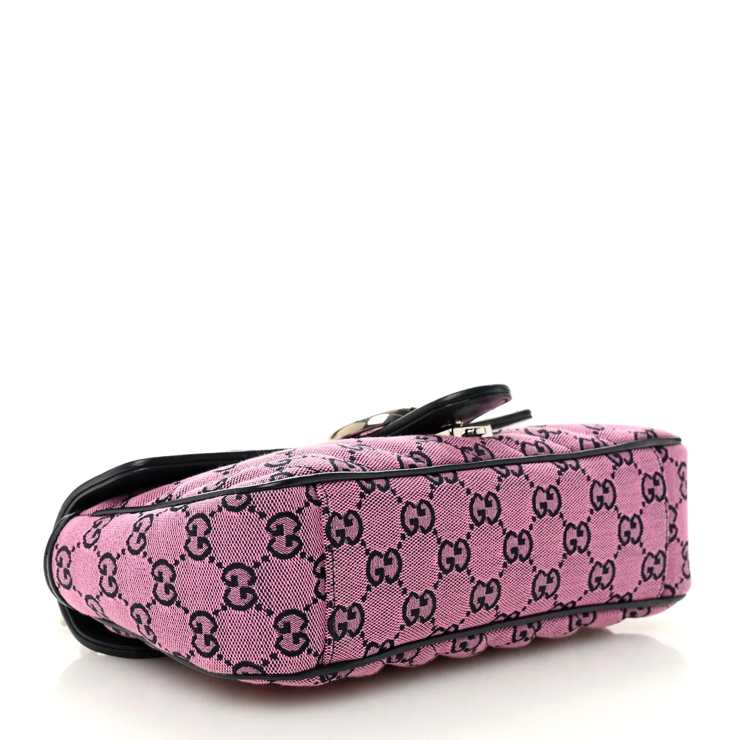 Monogram Multicolor Matelasse Diagonal Small GG Marmont Shoulder Bag Pink Blue - Image 4