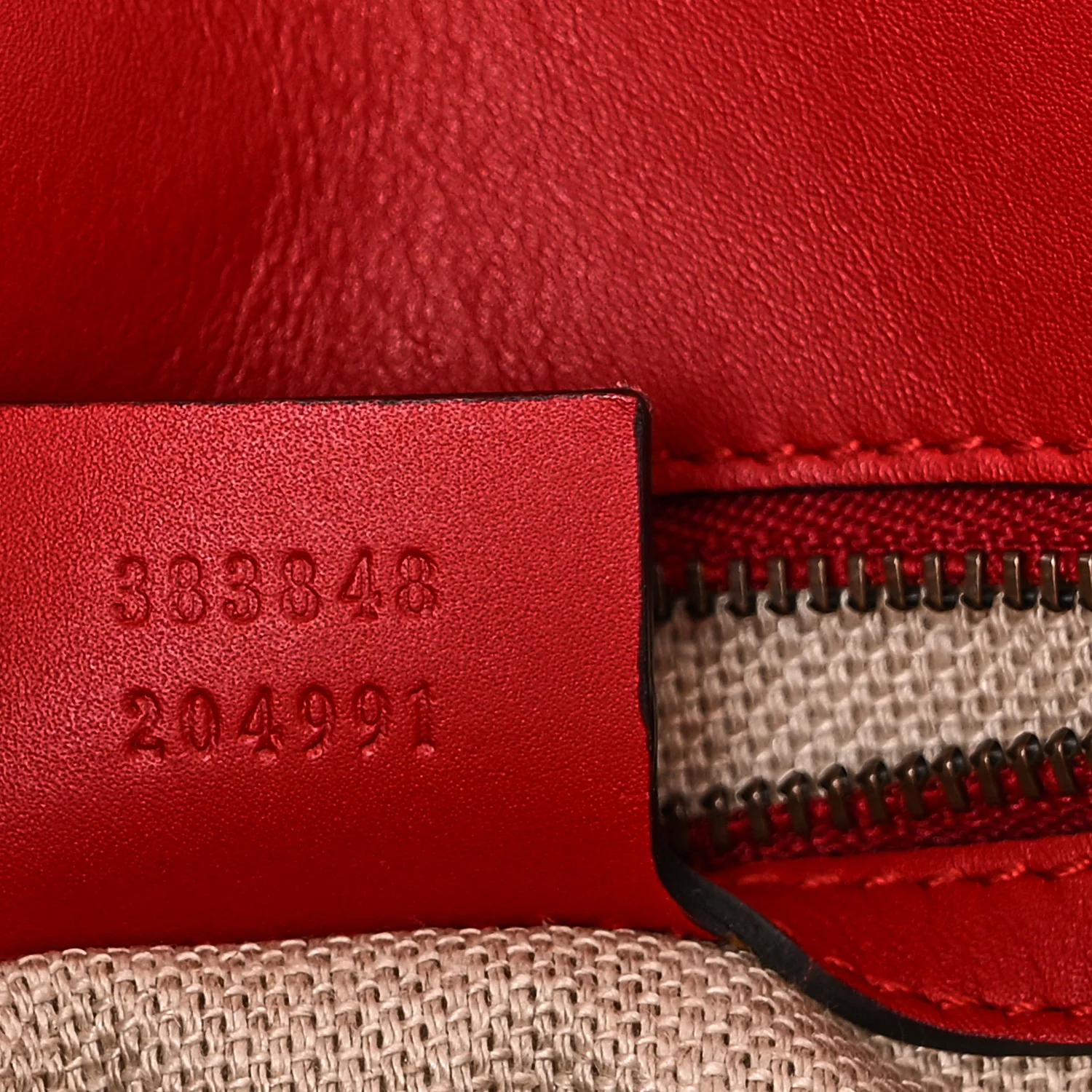 Monogram Ruinart Calfskin Medium Lady Web Shoulder Bag Beige Ebony Hibiscus Red - Image 7