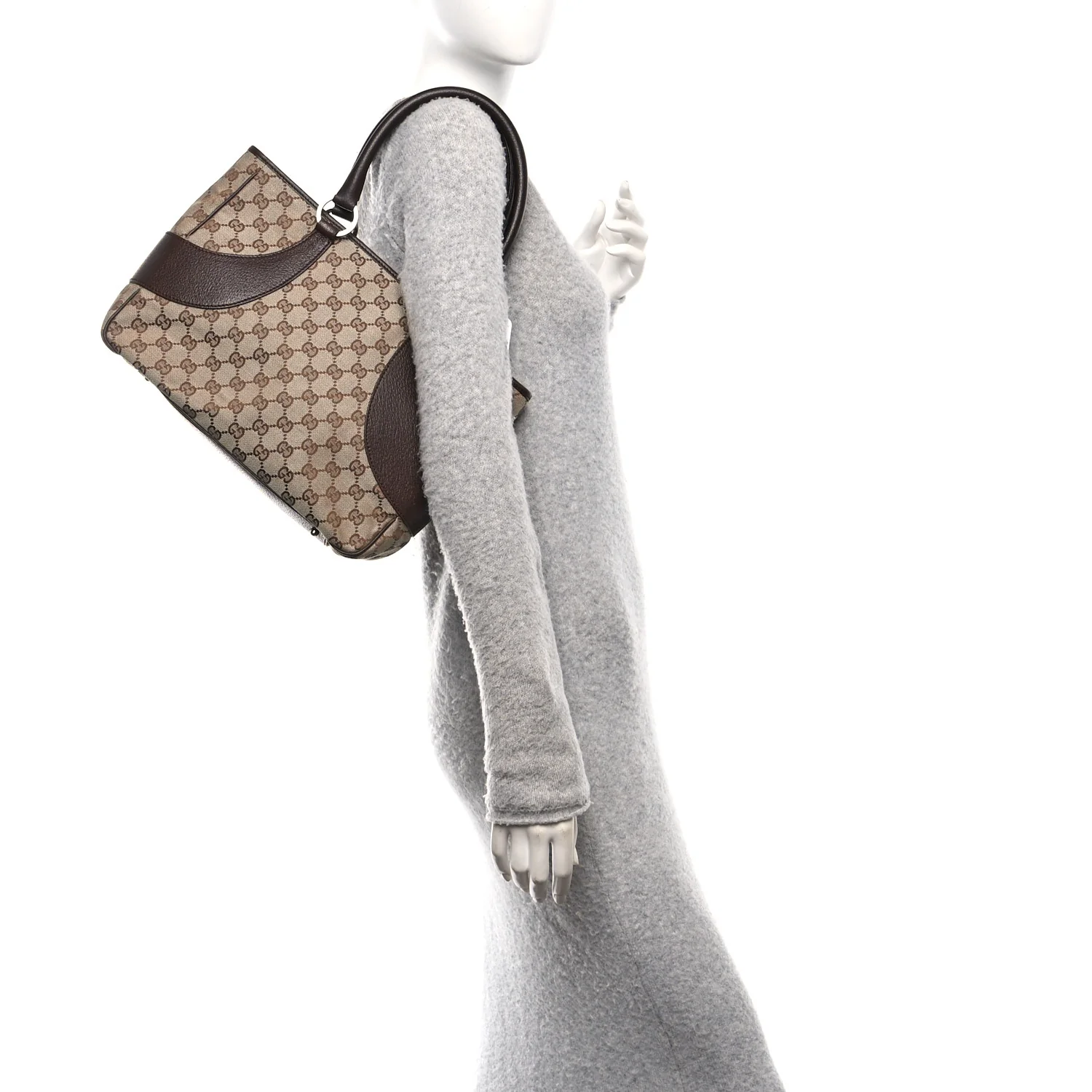 Monogram Shoulder Bag Dark Brown - Image 2