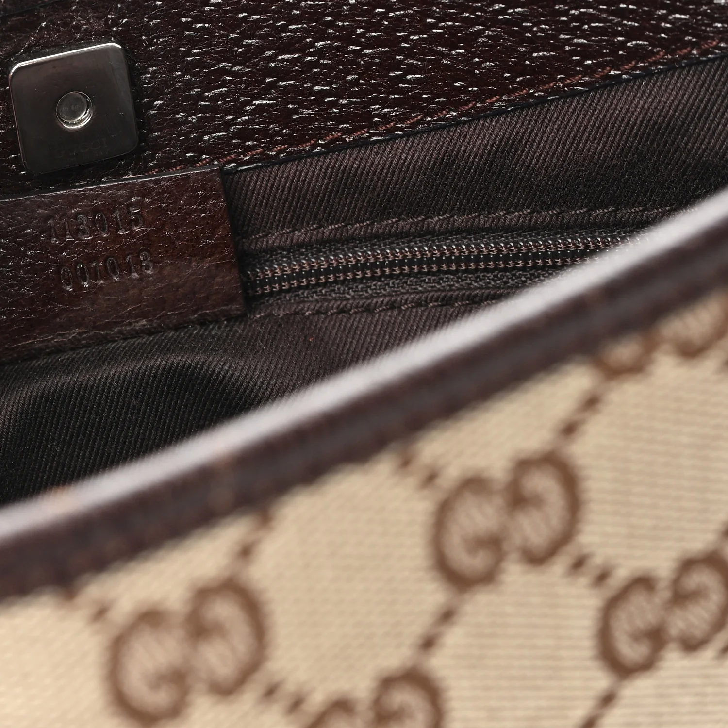 Monogram Shoulder Bag Dark Brown - Image 7