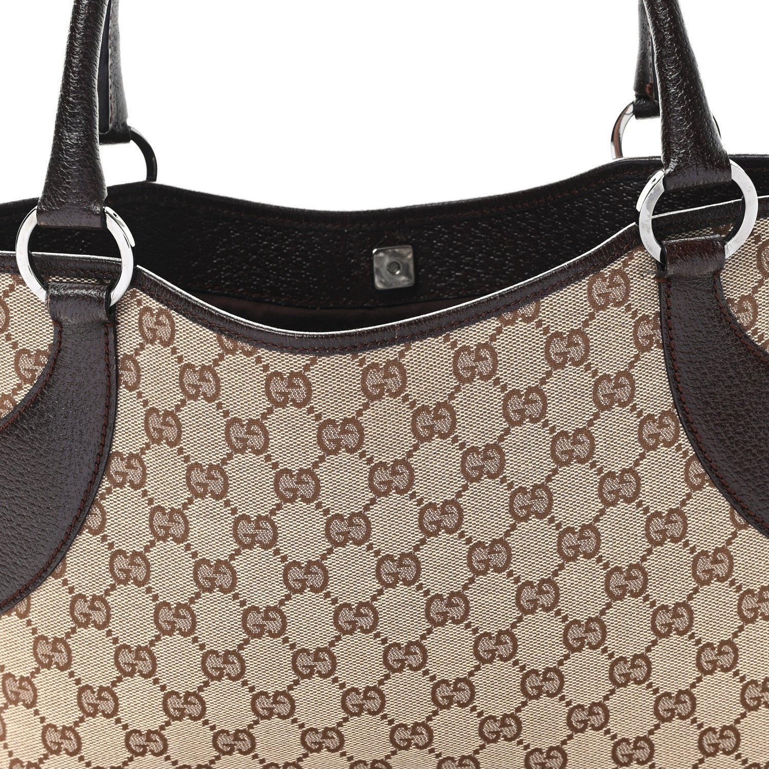 Monogram Shoulder Bag Dark Brown - Image 8