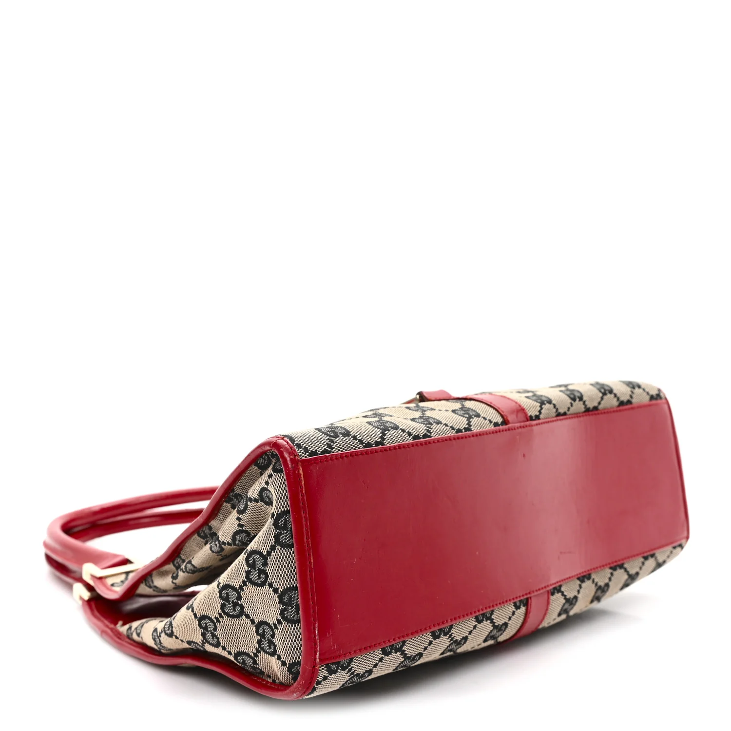 Monogram Small Bardot Bag Navy Red - Image 4