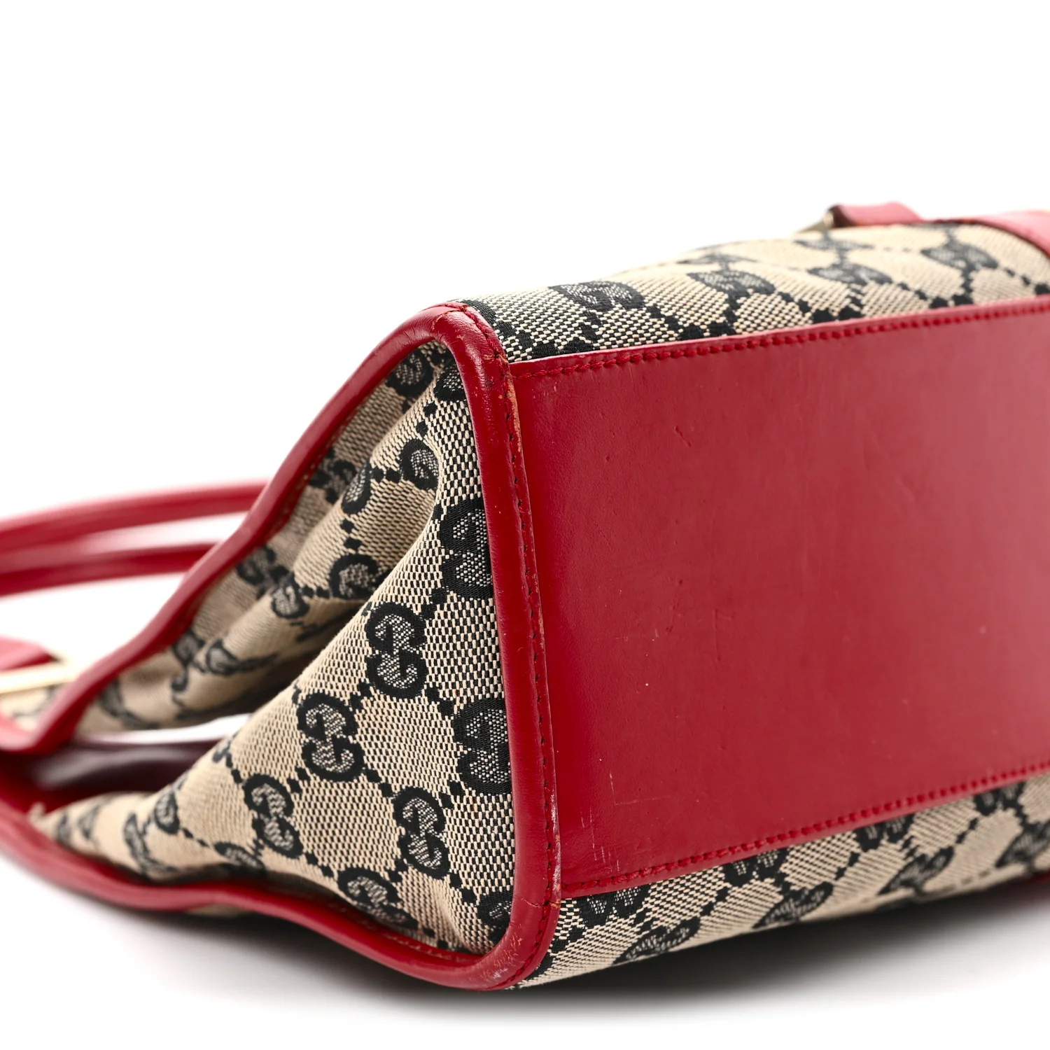 Monogram Small Bardot Bag Navy Red - Image 9