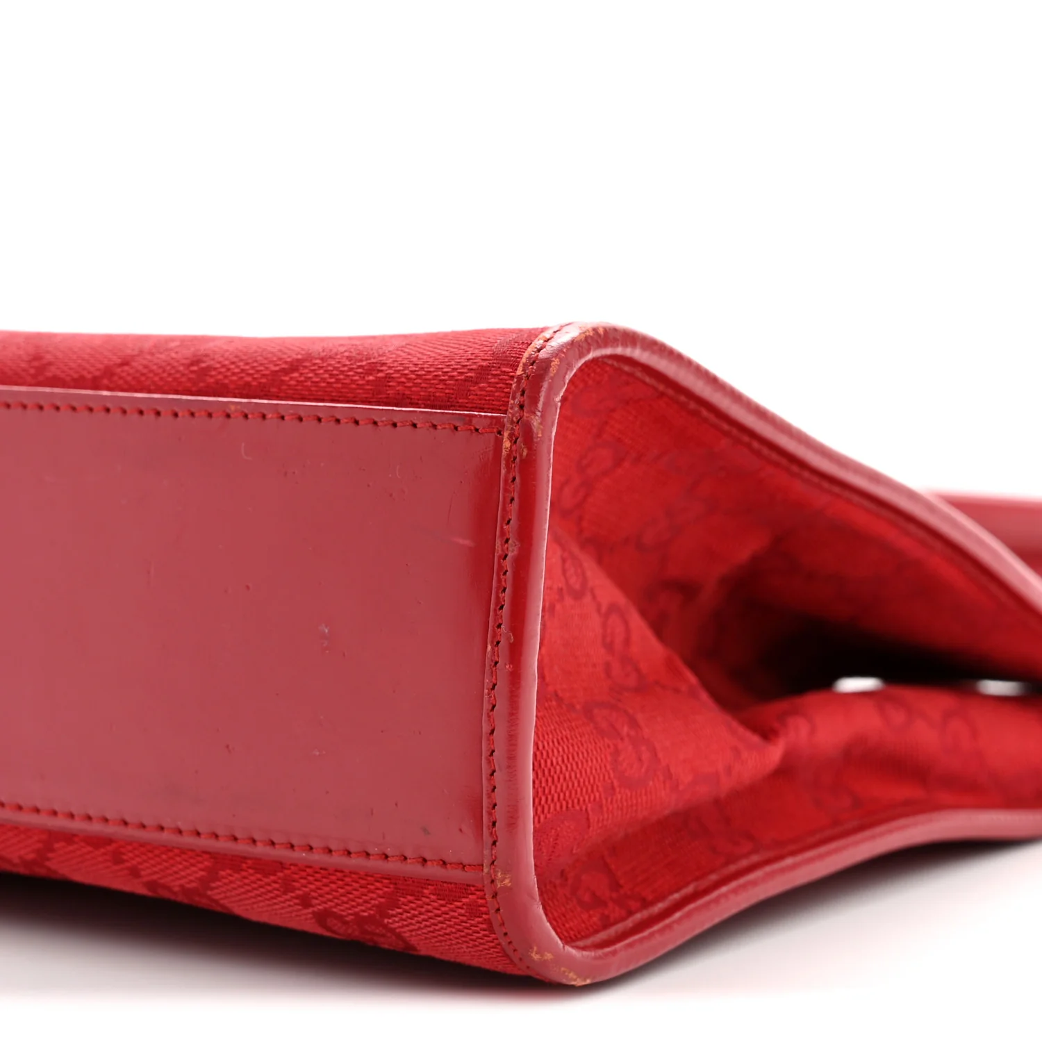 Monogram Small Bardot Shoulder Bag Red - Image 10