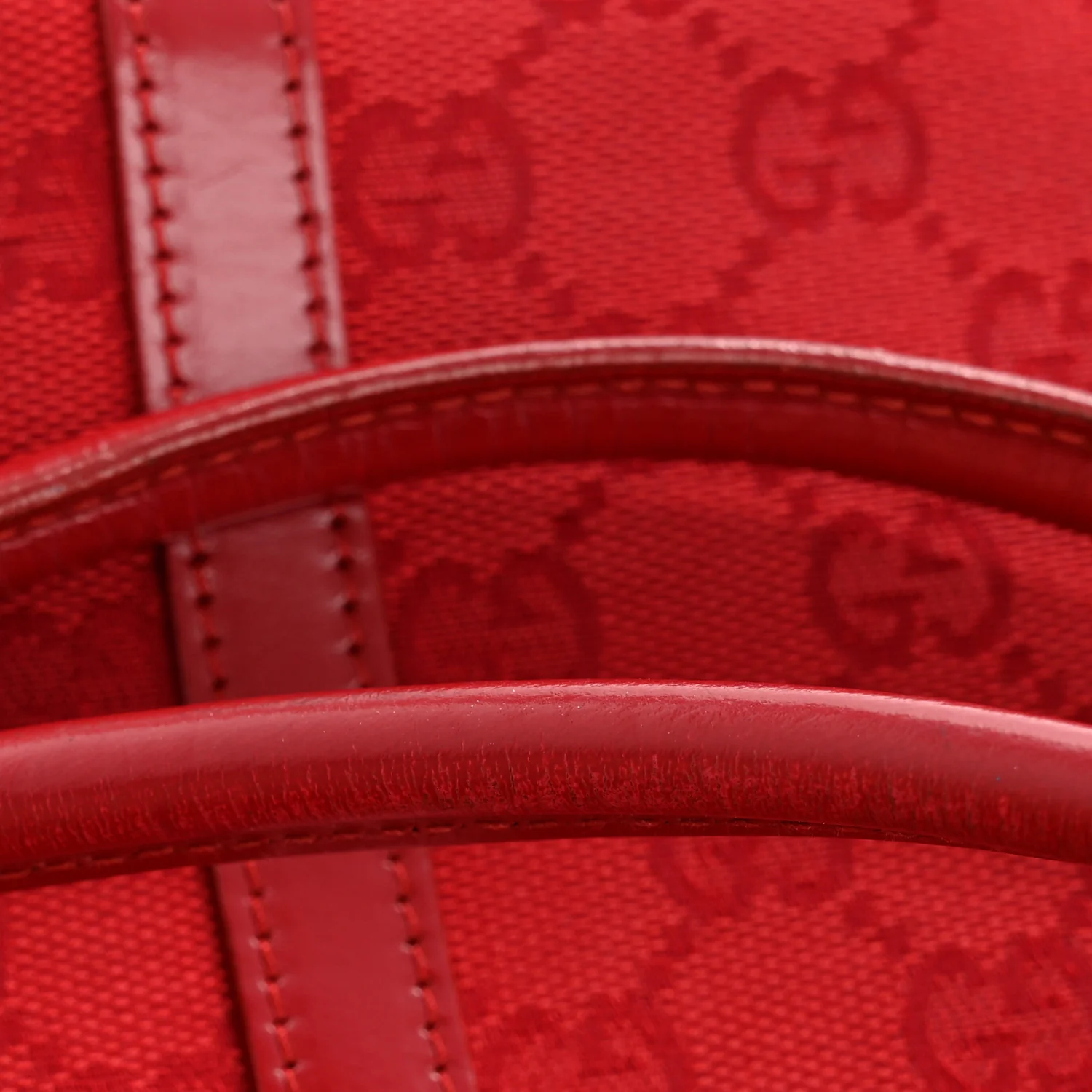 Monogram Small Bardot Shoulder Bag Red - Image 15