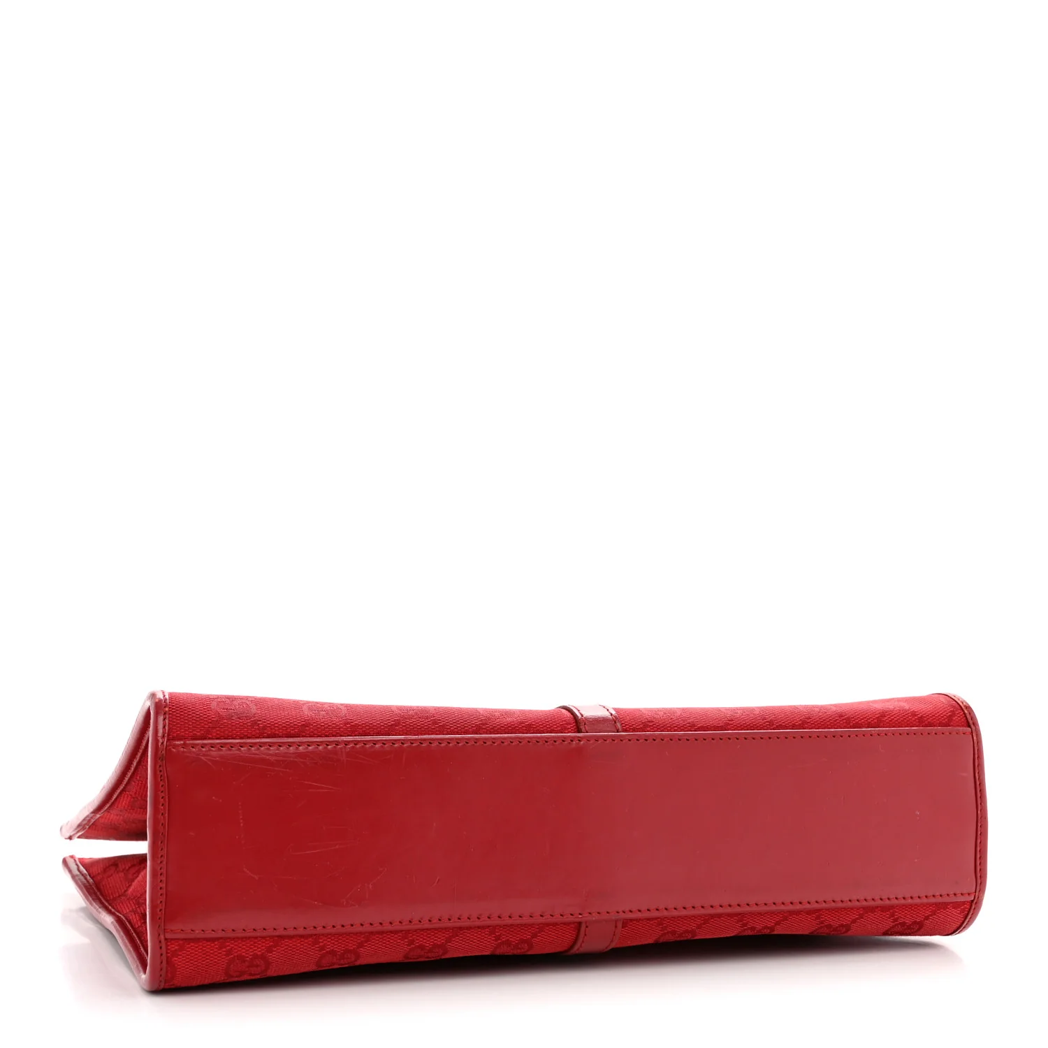 Monogram Small Bardot Shoulder Bag Red - Image 4