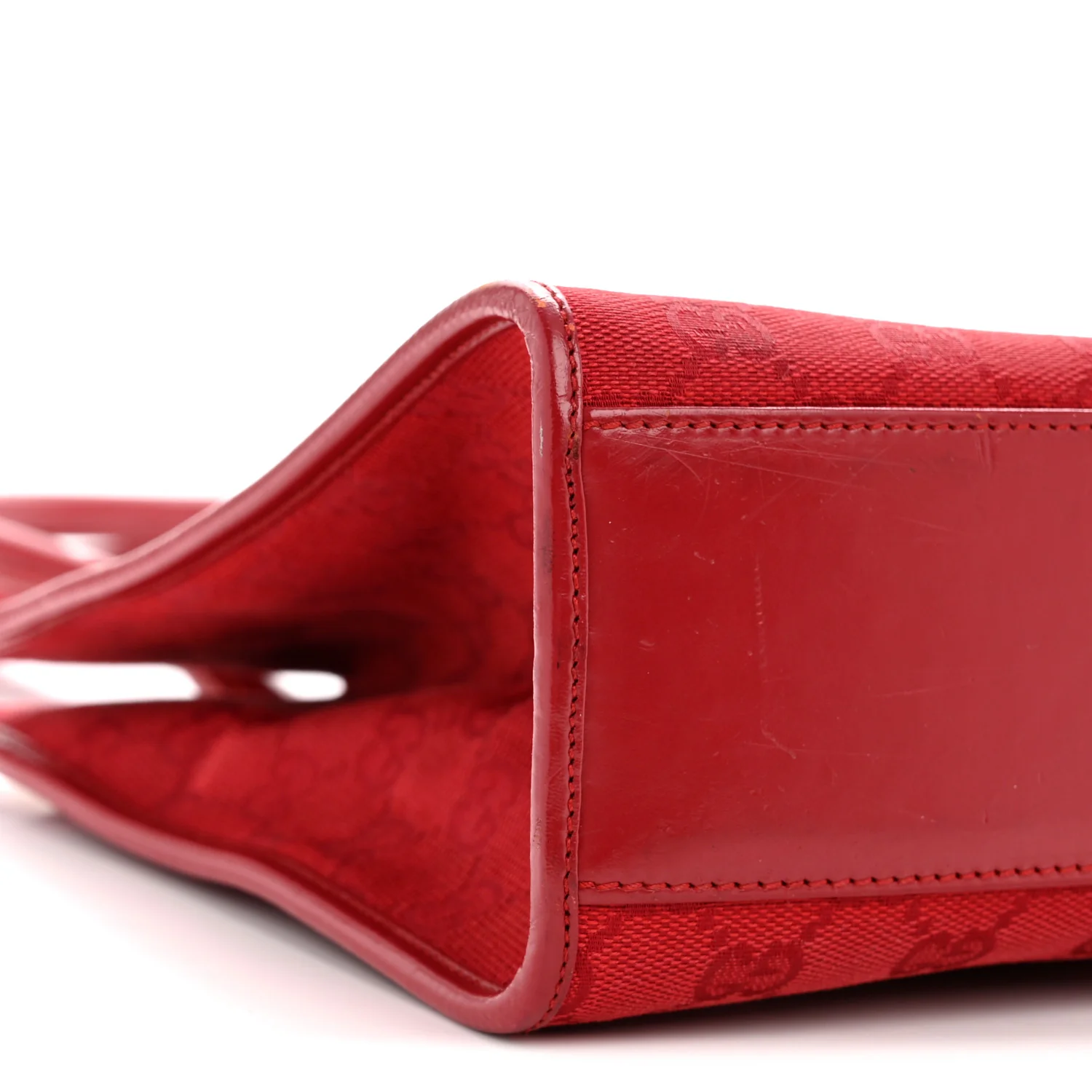 Monogram Small Bardot Shoulder Bag Red - Image 9