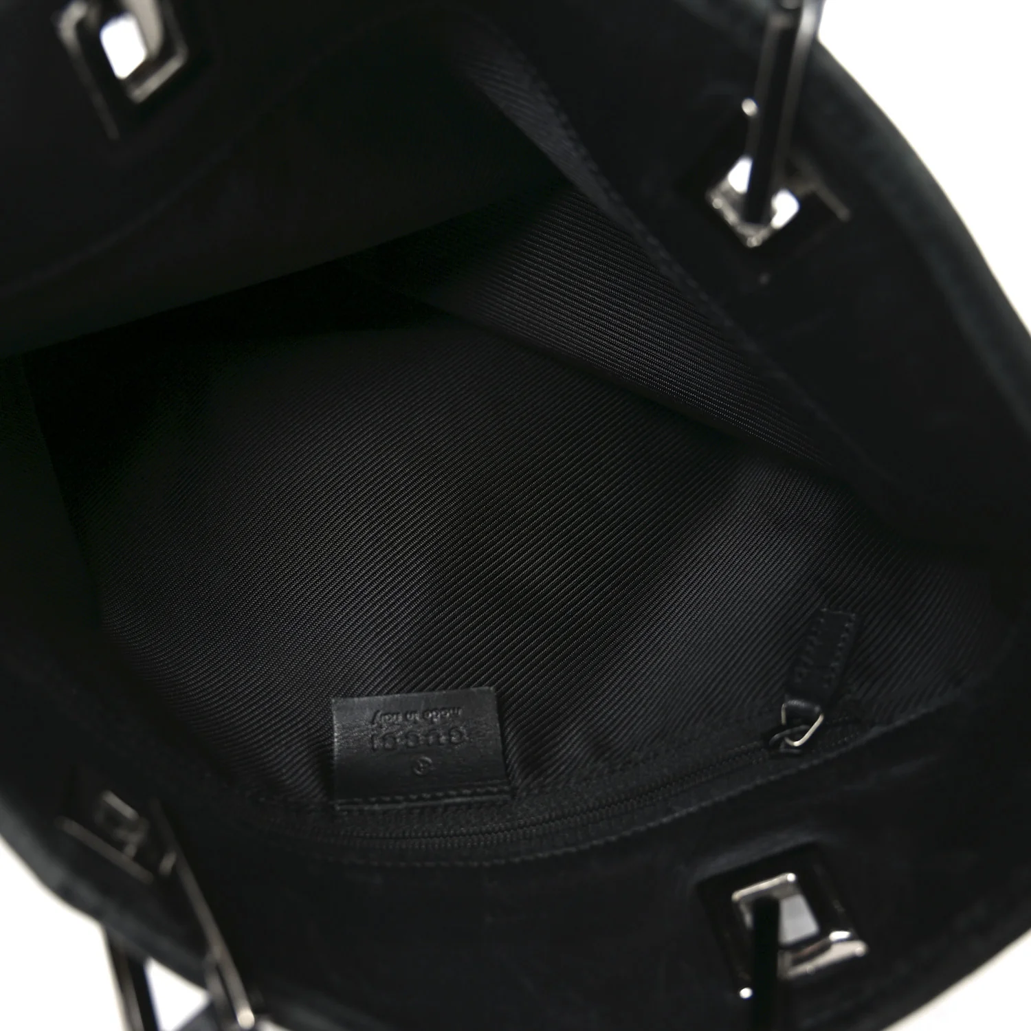 Monogram Small Bucket Tote Black - Image 5
