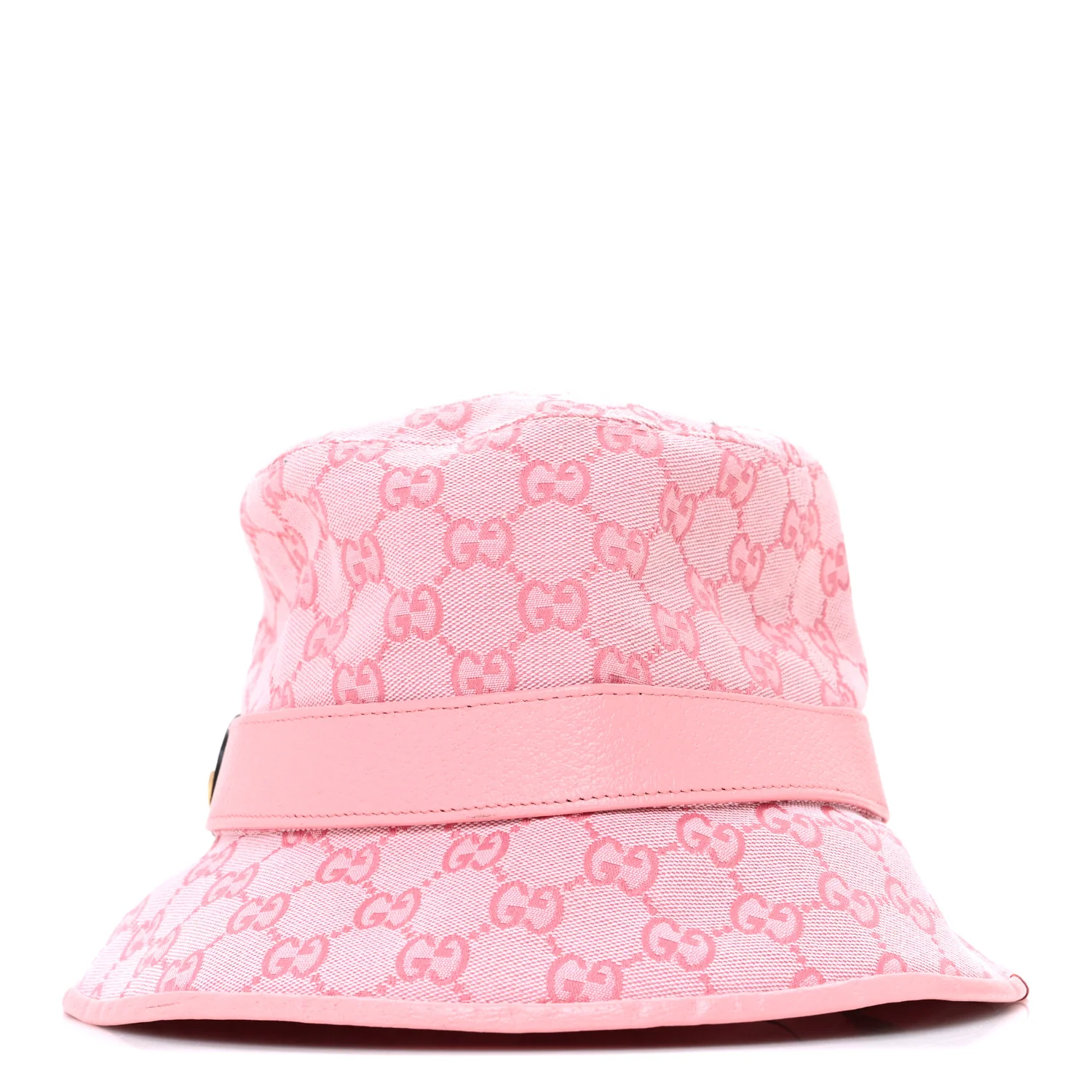 Monogram Textured Dollar Calfskin GG Jago Bucket Hat XXL  Soft Cotton Candy Dark Cotton Candy - Image 4