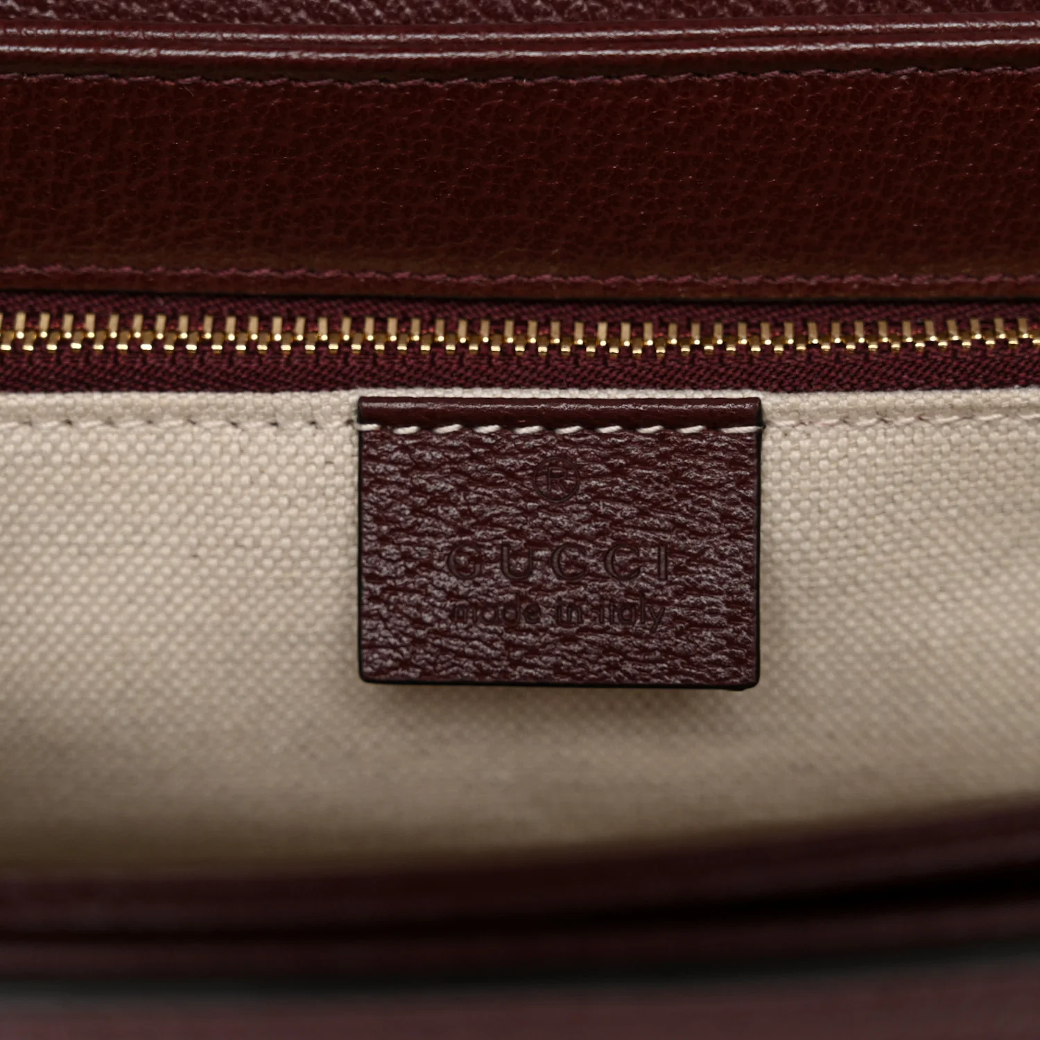 Monogram Textured Dollar Calfskin Horsebit 1955 Shoulder Bag Sahara Rubino Chardonnay - Image 6