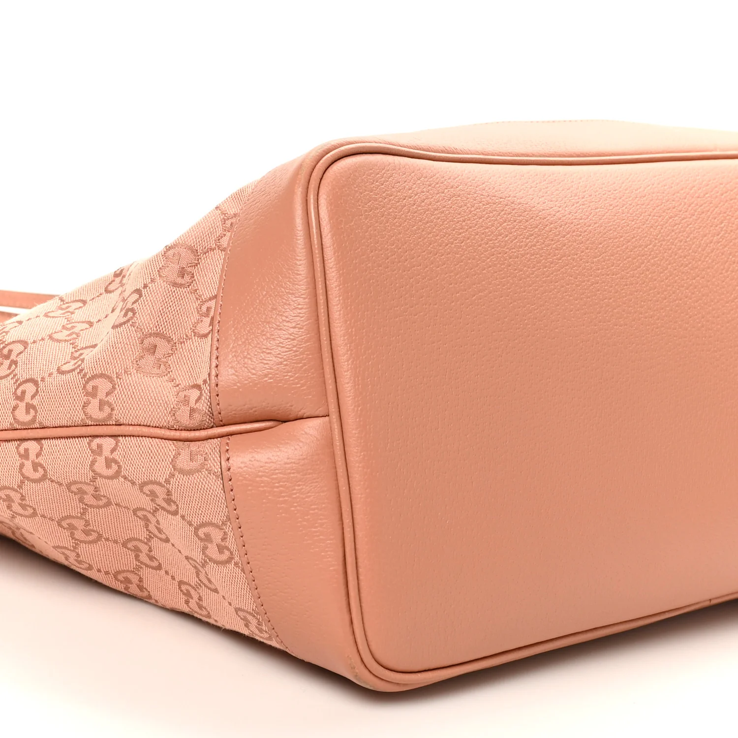 Monogram Textured Dollar Calfskin Large Ophidia Shopping Tote Cloche Rose Pink - Image 10