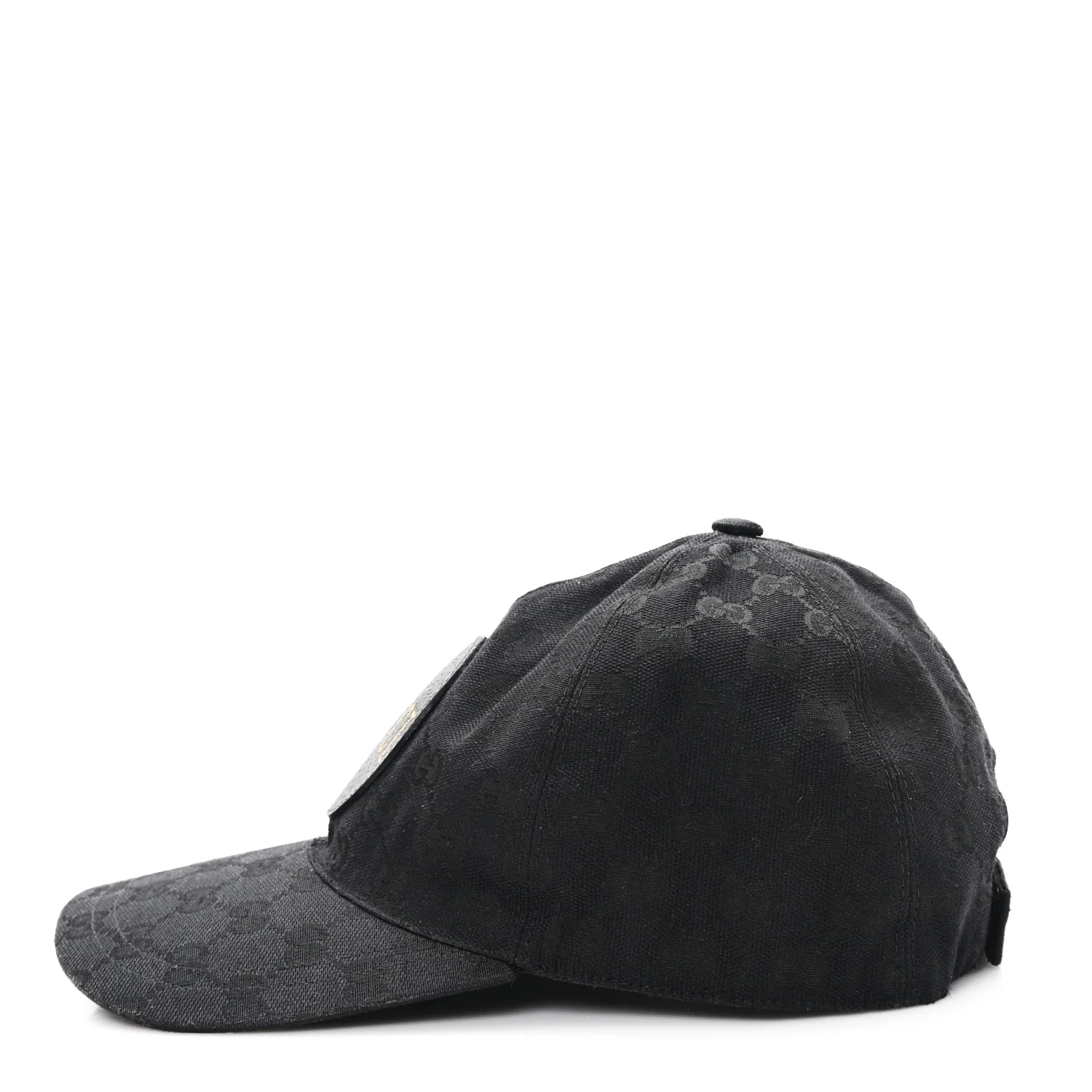 Monogram Textured Dollar Calfskin Zeno Baseball Hat XL Black - Image 4