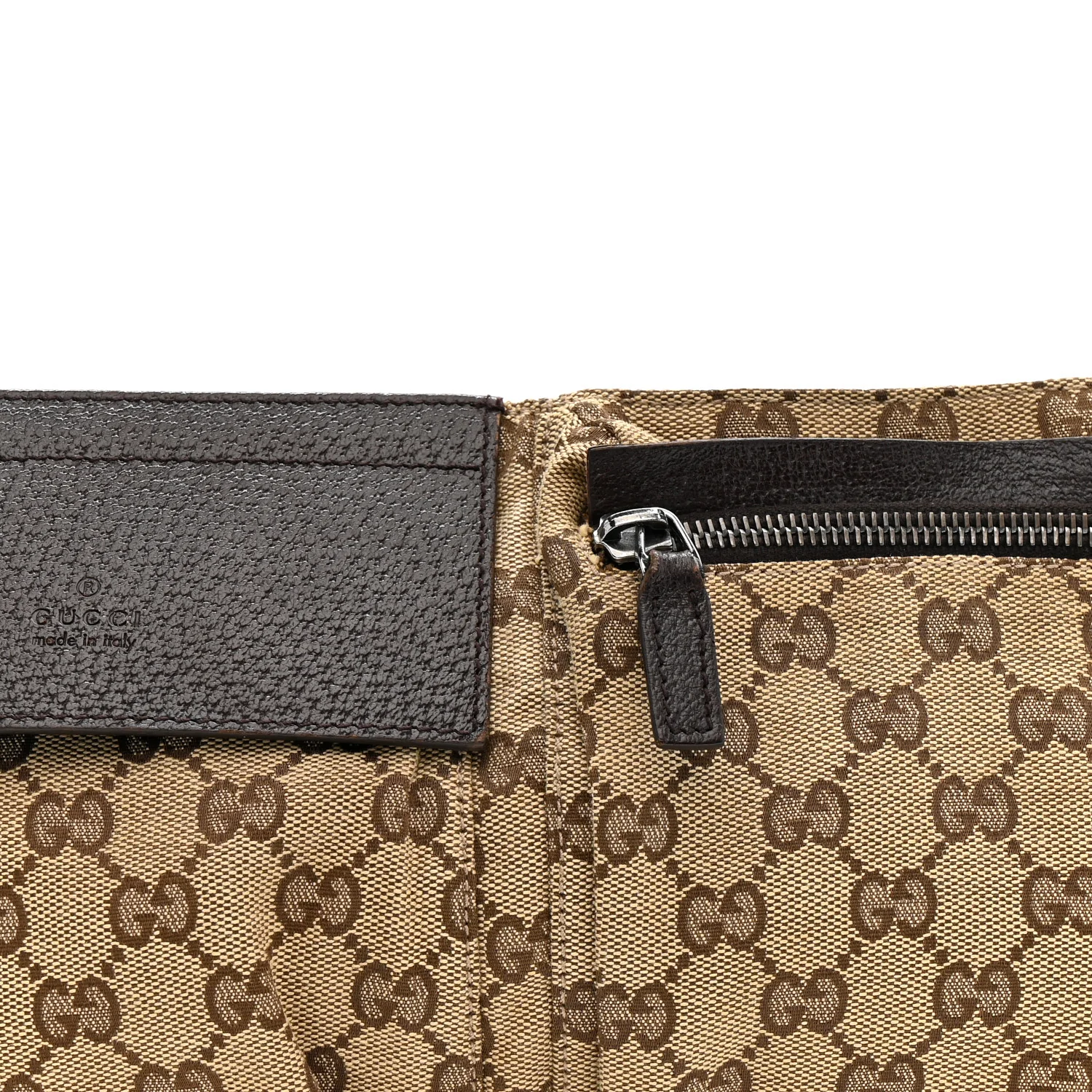 Monogram Web Belt Bag Dark Brown - Image 9