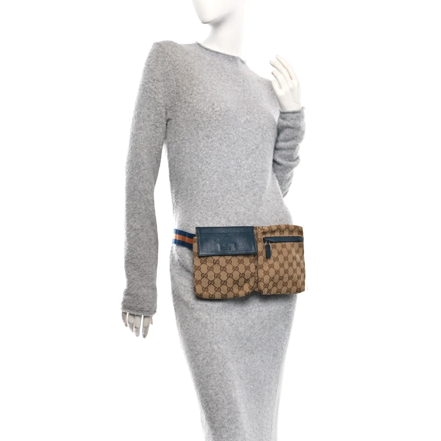 Monogram Web Belt Bag Navy - Image 2
