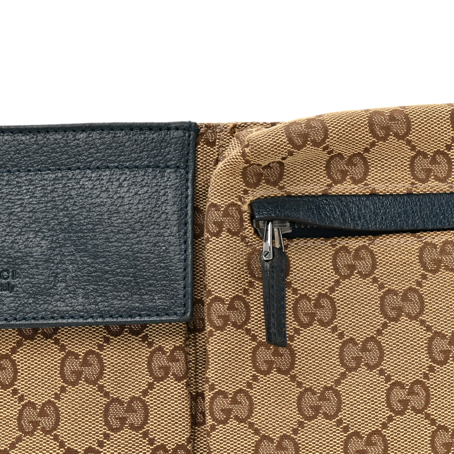 Monogram Web Belt Bag Navy - Image 8