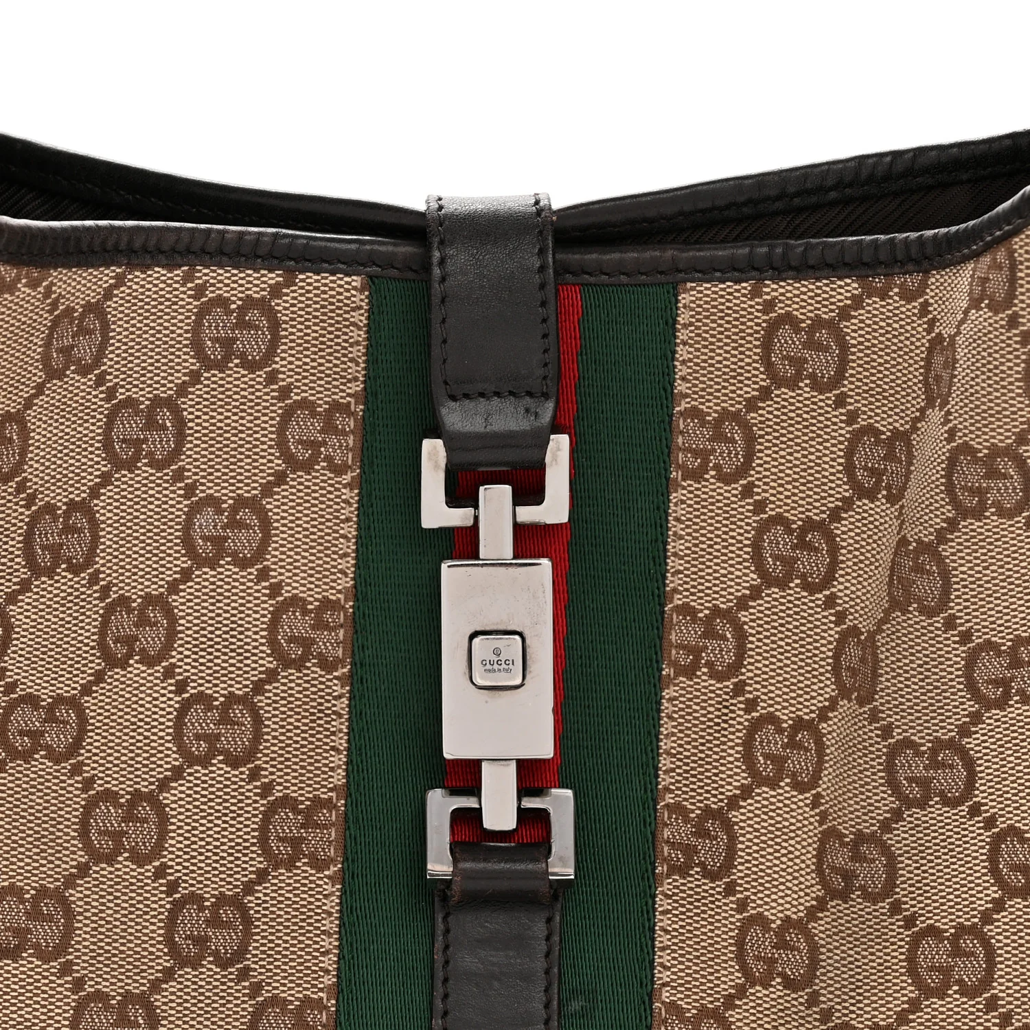 Monogram Web Jackie O Hobo Dark Brown - Image 8