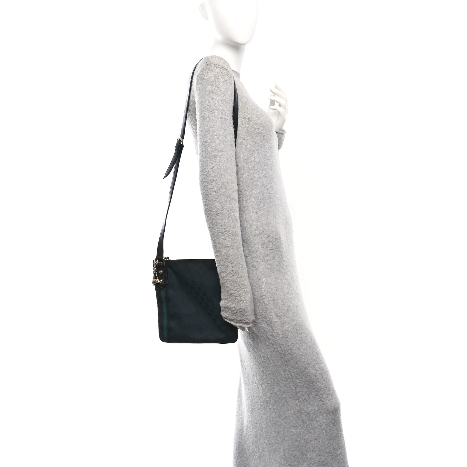Monogram Web Jolicoeur Charms Messenger Bag Black - Image 2