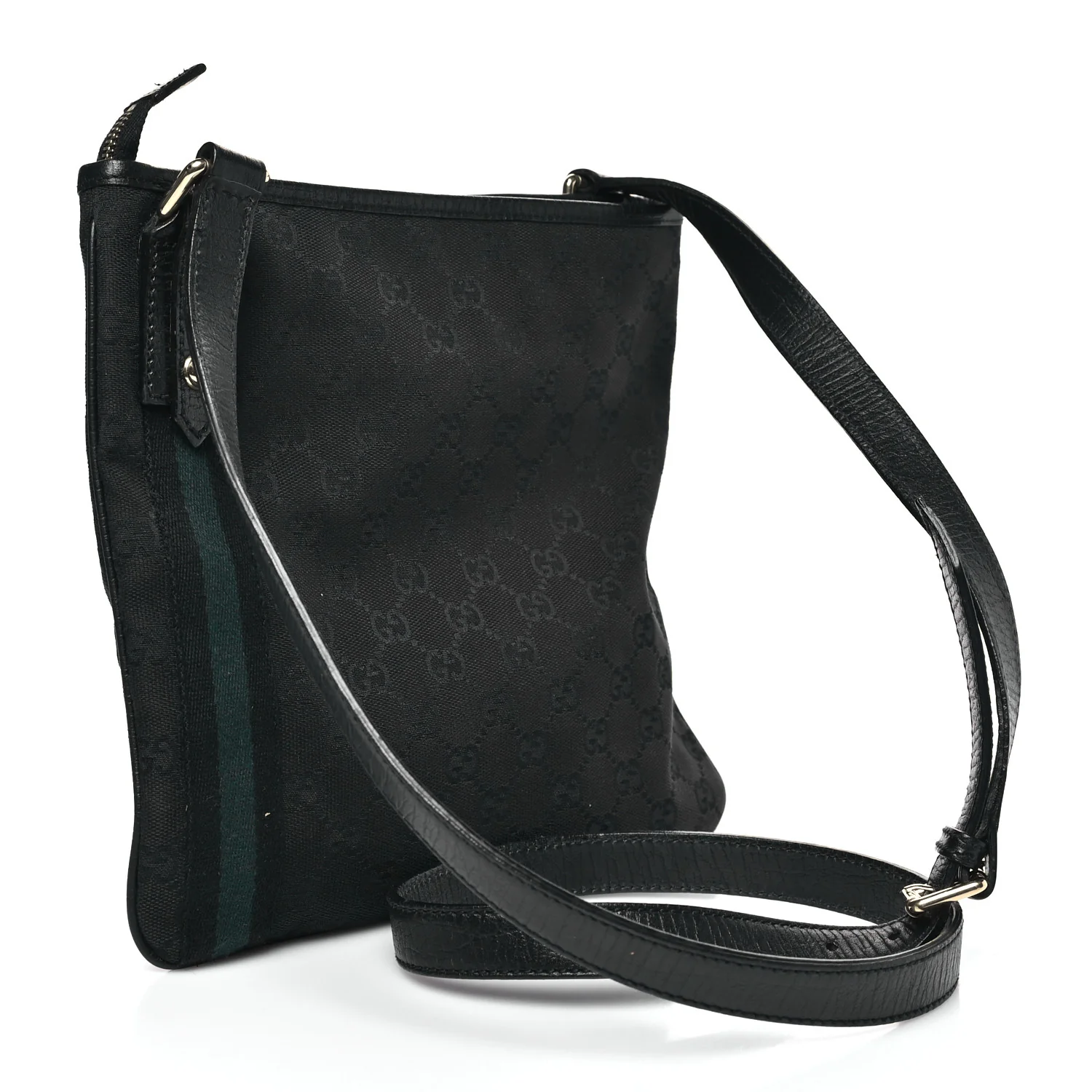 Monogram Web Jolicoeur Charms Messenger Bag Black - Image 3