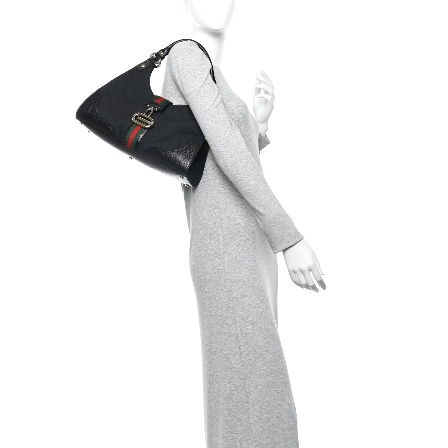 Monogram Web Junco Shoulder Bag Black - Image 2