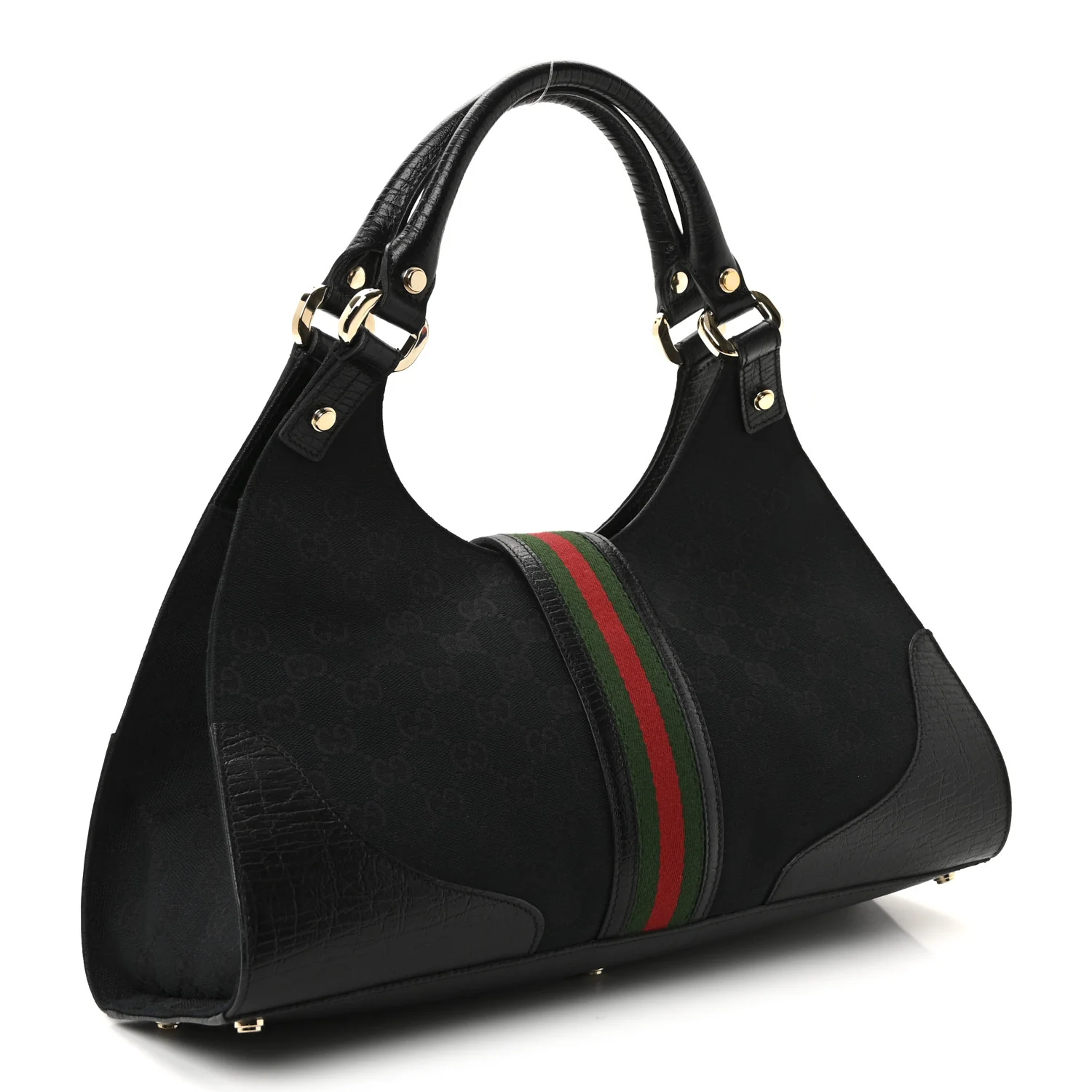 Monogram Web Junco Shoulder Bag Black - Image 3