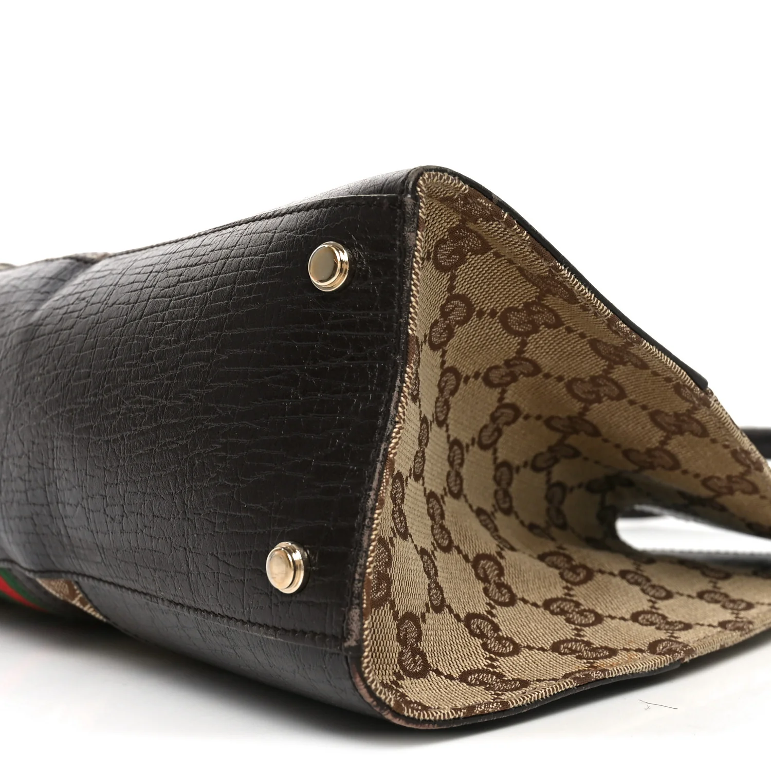 Monogram Web Junco Shoulder Bag Dark Brown - Image 10
