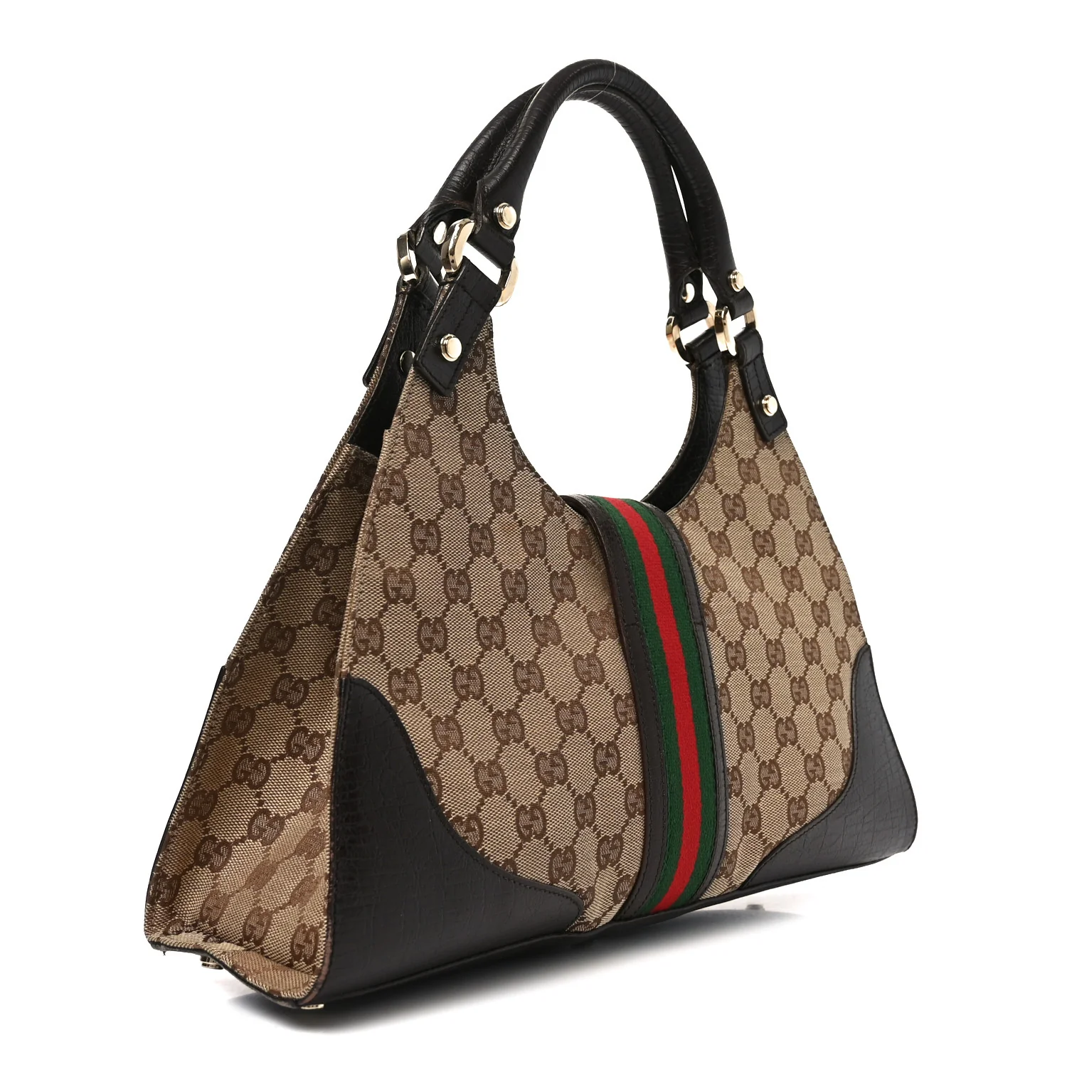 Monogram Web Junco Shoulder Bag Dark Brown - Image 3