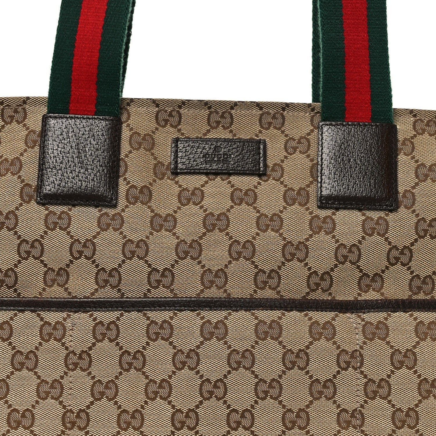 Monogram Web Large Diaper Tote Brown - Image 8