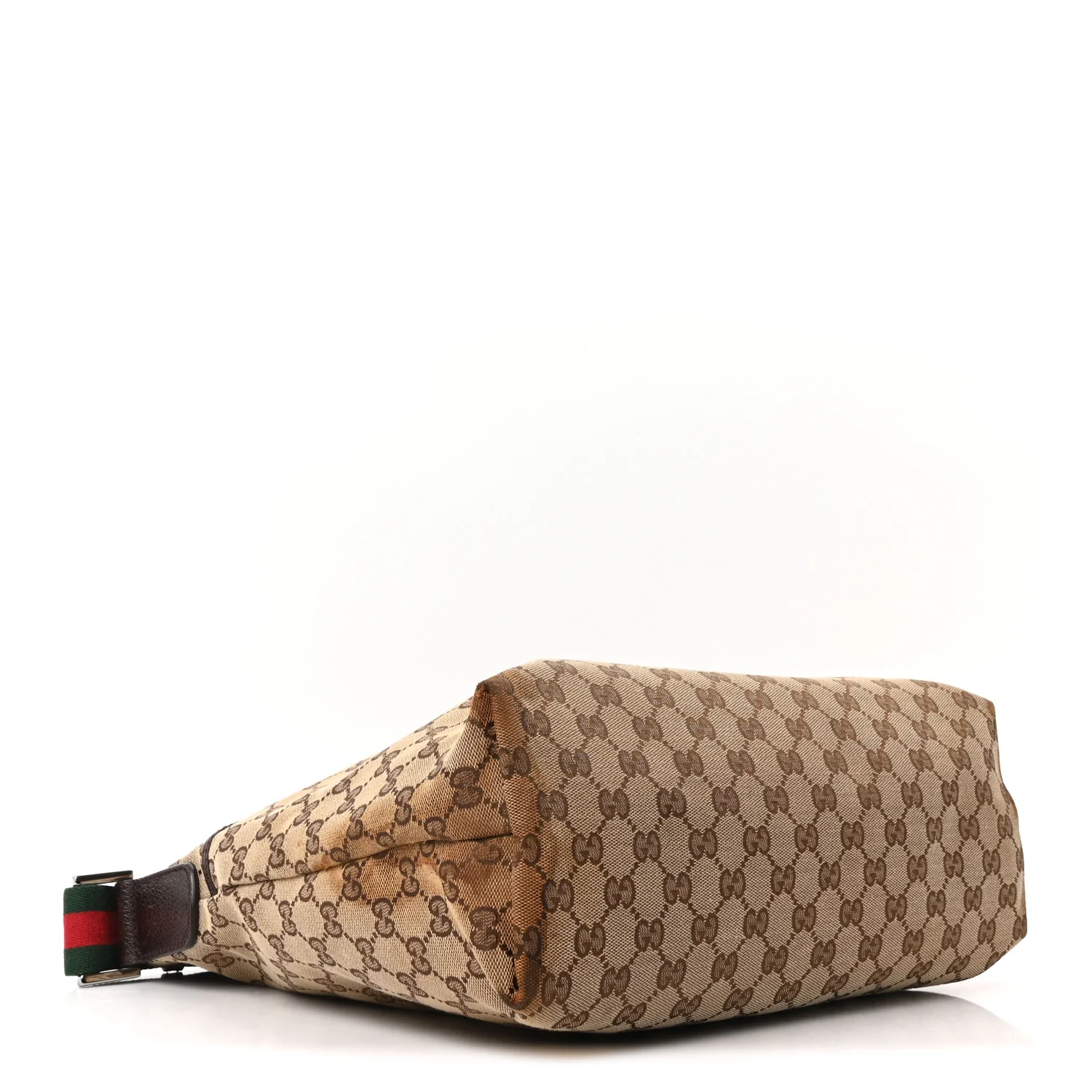 Monogram Web Medium Flat Messenger Bag Brown - Image 4