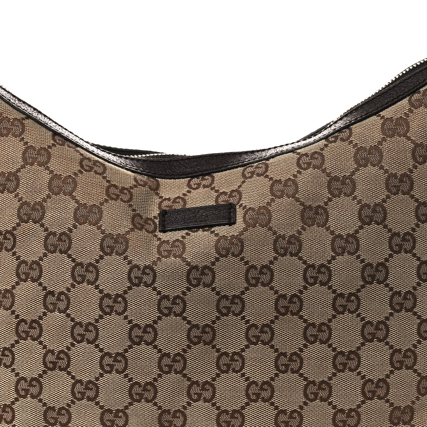 Monogram Web Medium Half Moon Hobo Dark Brown - Image 8