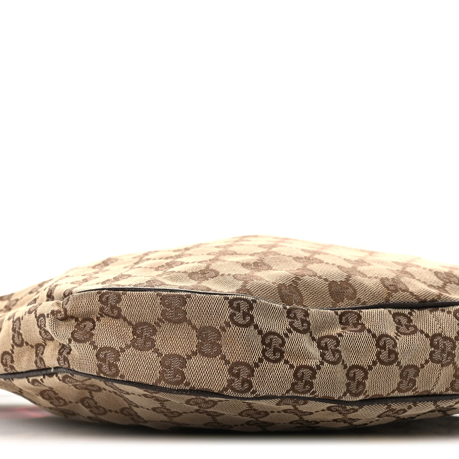 Monogram Web Medium Half Moon Hobo Dark Brown - Image 9