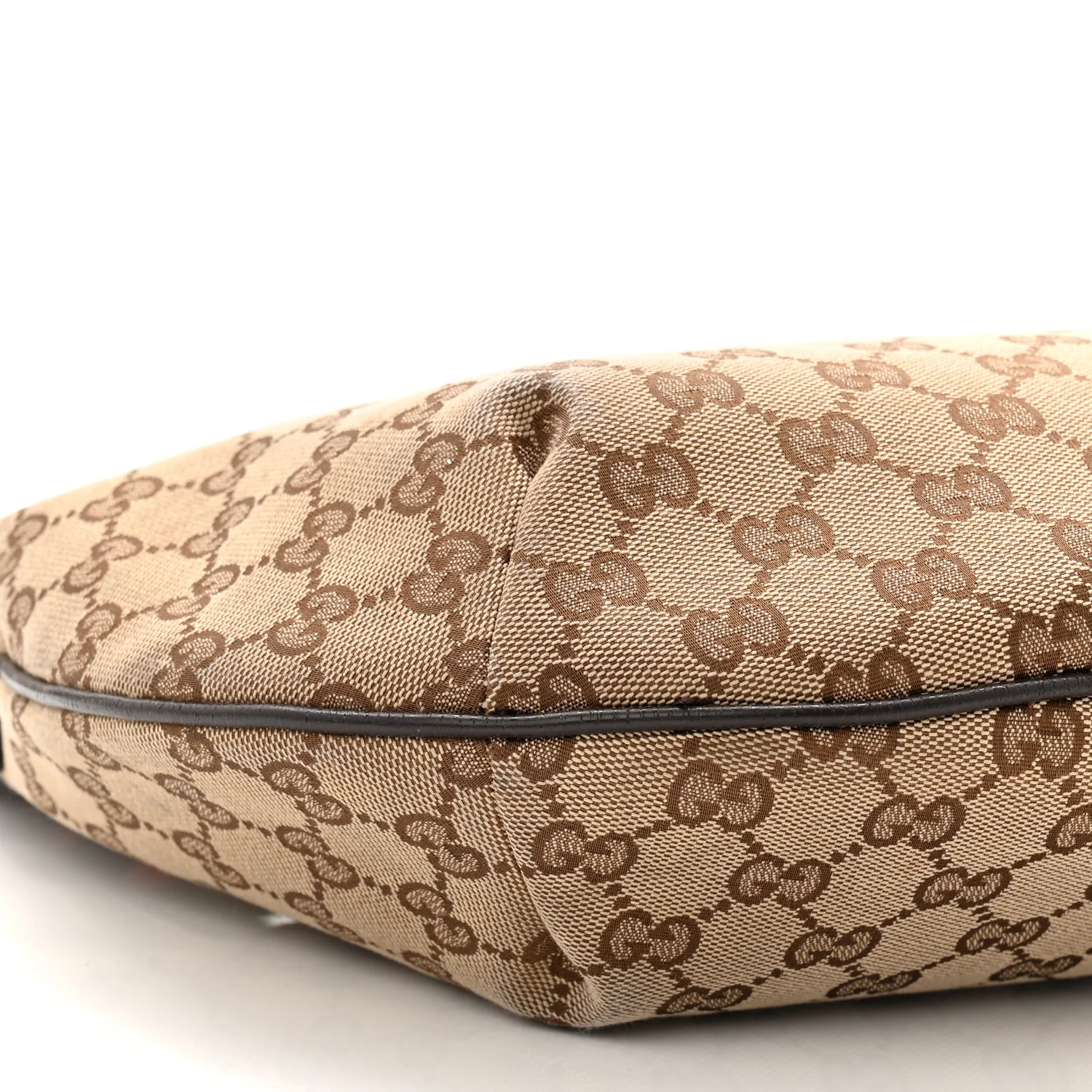 Monogram Web Medium Half Moon Hobo Dark Brown - Image 9