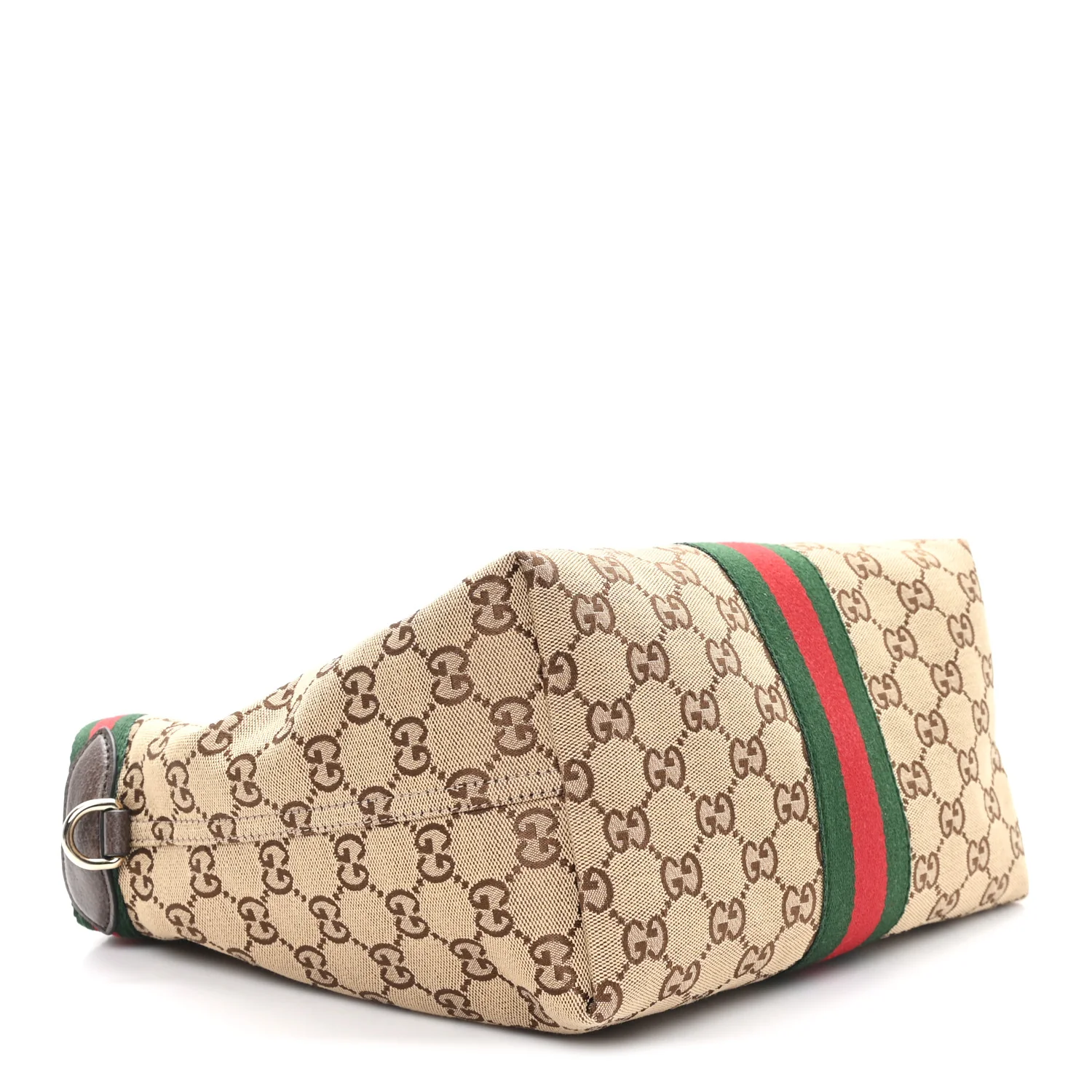 Monogram Web Small Giglio Tote Bag Beige Dark Brown - Image 5