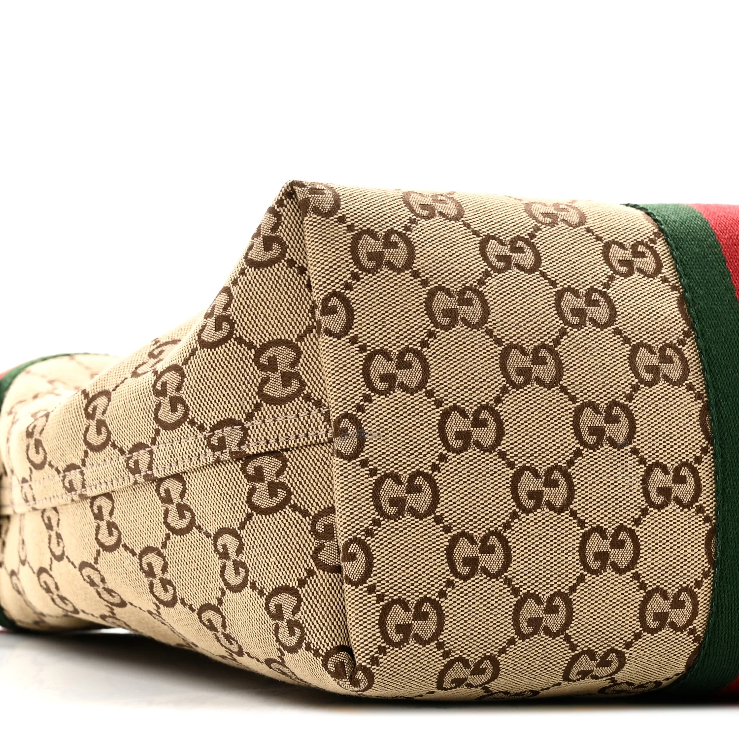 Monogram Web Small Giglio Tote Beige Dark Brown - Image 10
