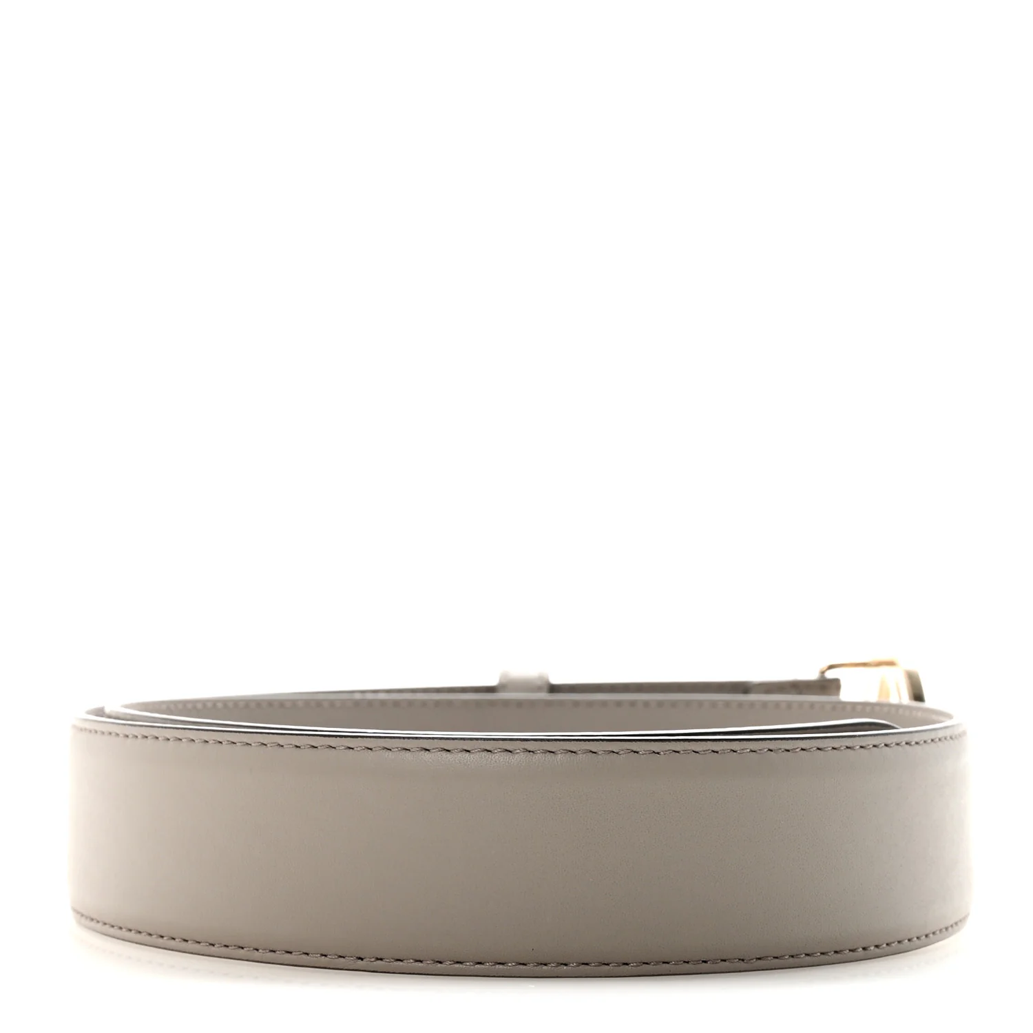 Moon Calfskin Interlocking G 37mm Belt 80 32 Storm Grey - Image 2