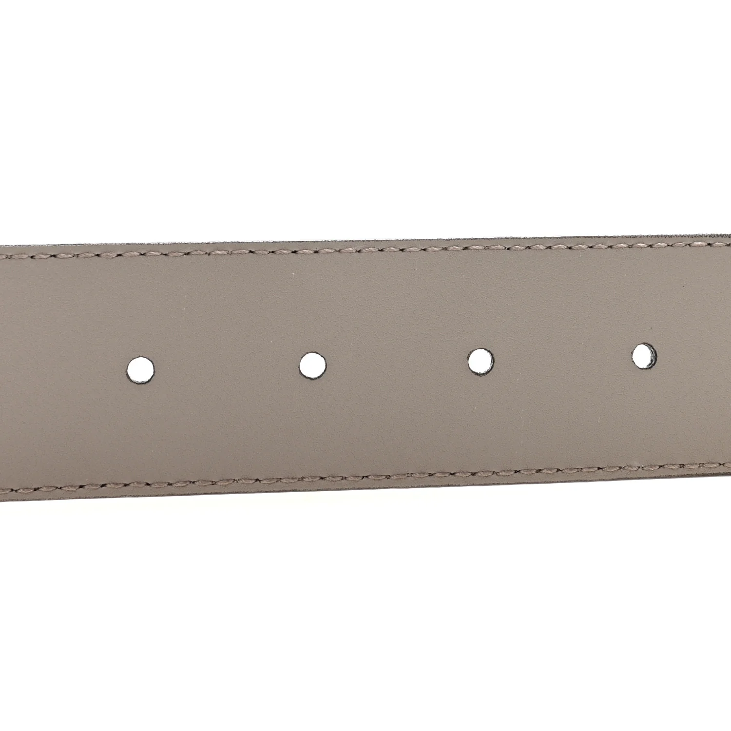Moon Calfskin Interlocking G 37mm Belt 80 32 Storm Grey - Image 4