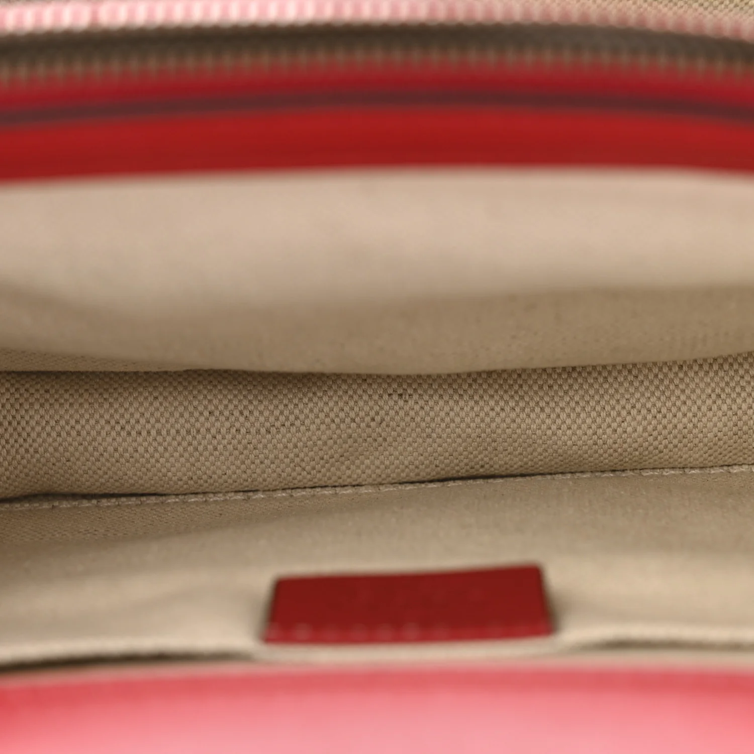 Moon Calfskin Web Medium Dionysus Bamboo Top Handle Bag Hibiscus Red - Image 6