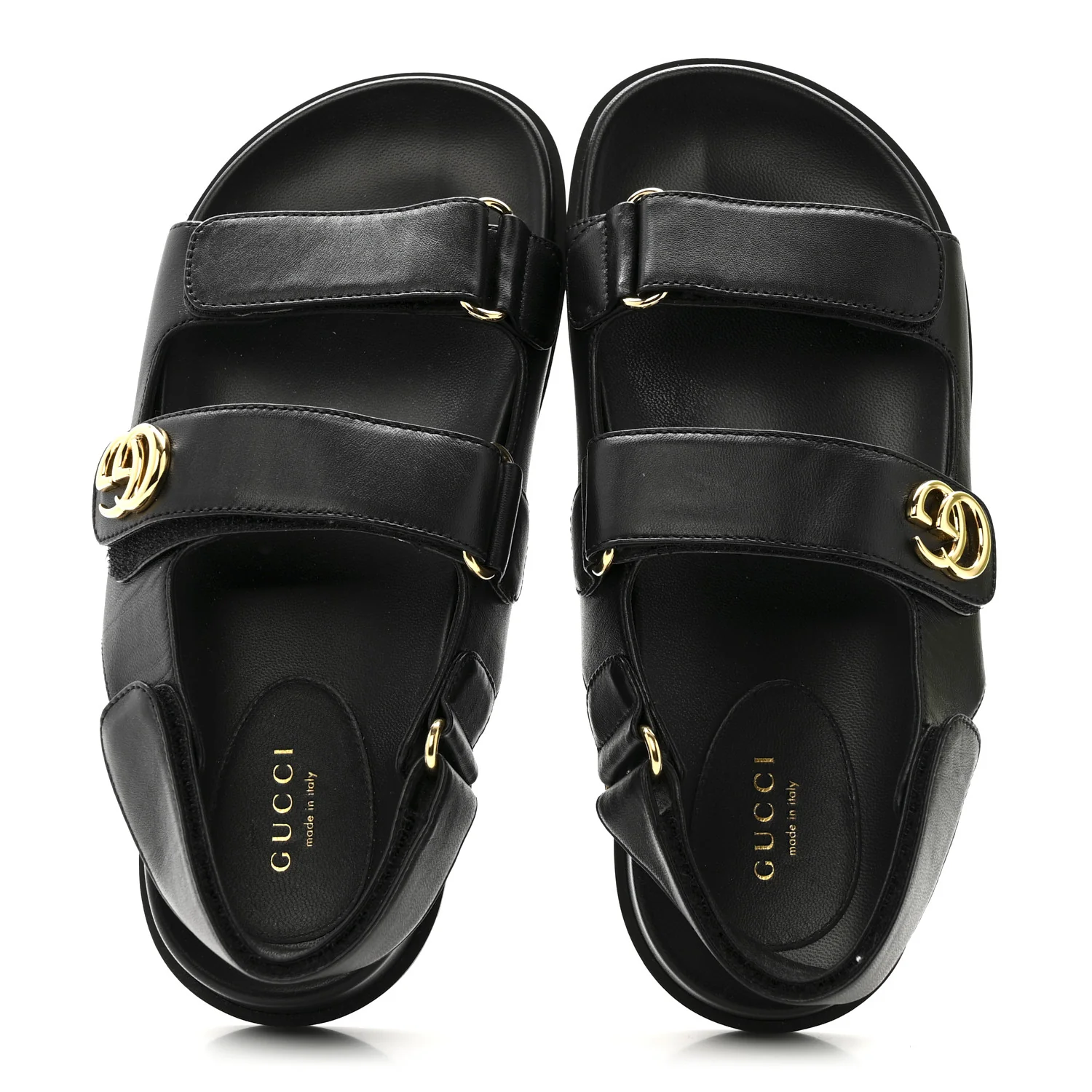 Nappa Charlotte Moritz GG Womens Dad Sandals 36.5 Black - Image 2