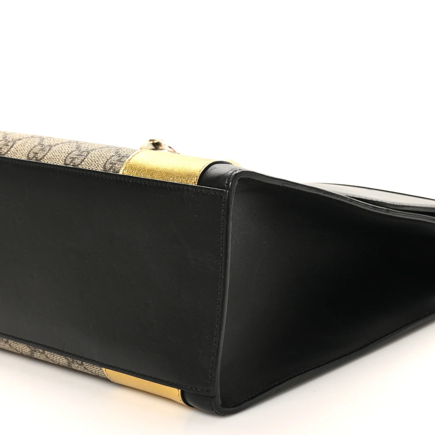 Nappa GG Supreme Monogram Medium Osiride Top Handle Bag Black Oro Vecchio Beige Ebony - Image 10