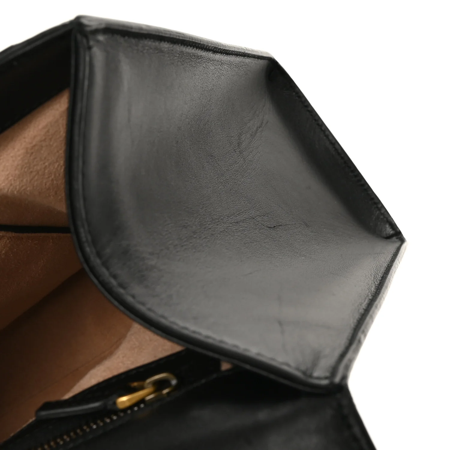 Nappa GG Supreme Monogram Medium Osiride Top Handle Bag Black Oro Vecchio Beige Ebony - Image 12