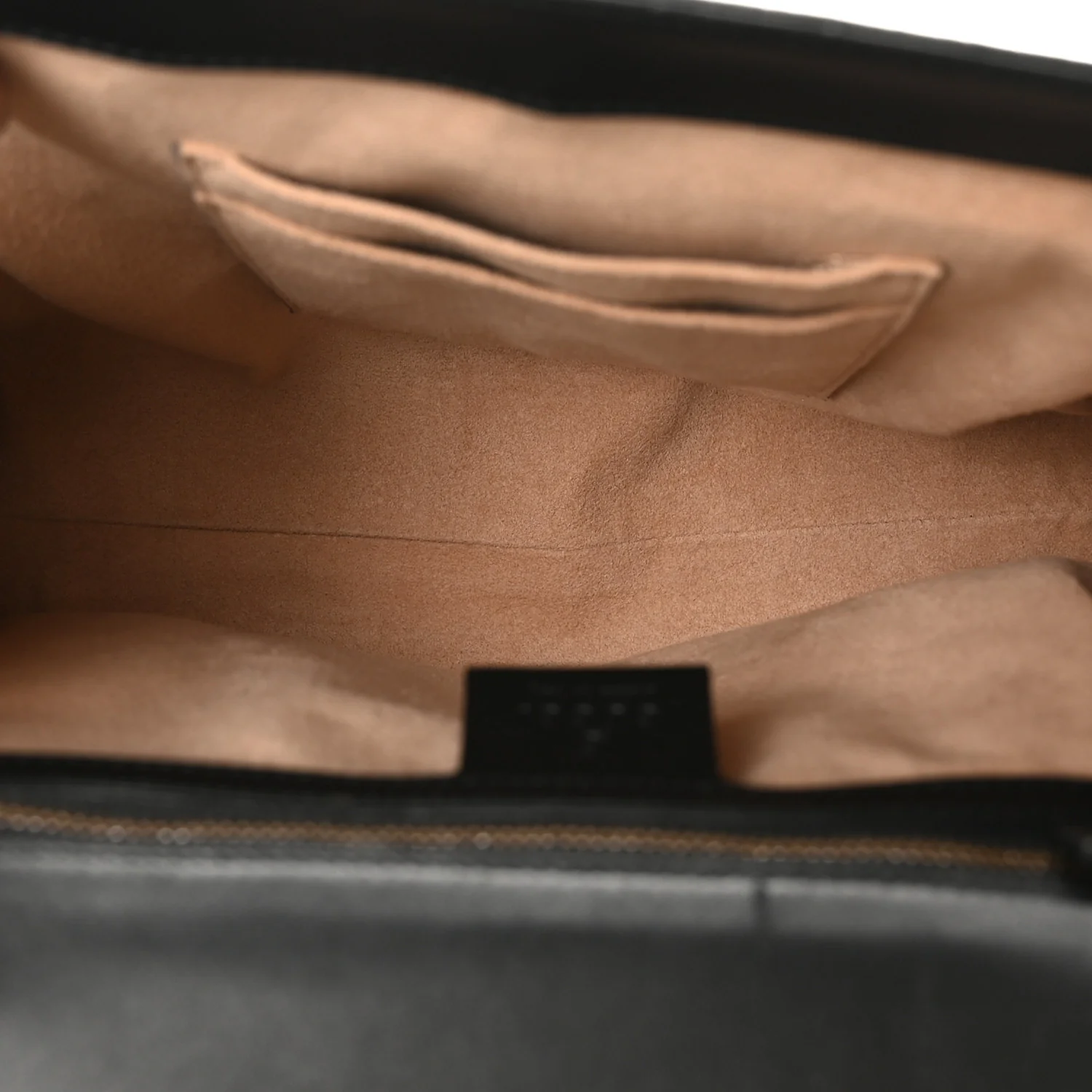 Nappa GG Supreme Monogram Medium Osiride Top Handle Bag Black Oro Vecchio Beige Ebony - Image 5